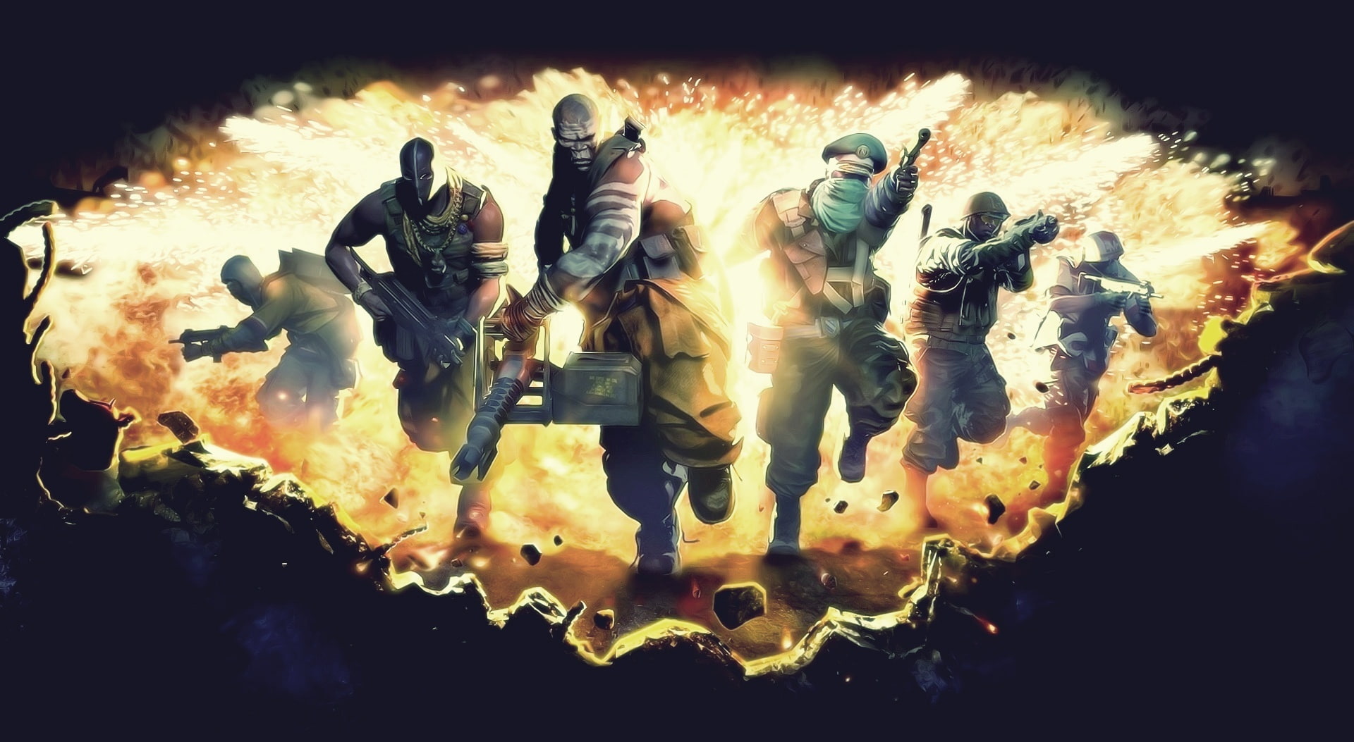 group of people, aggression, government, weapon, representation, 1080P, gun, armed forces, Games, Brink, creativity, military, real people, video game, HD Wallpaper