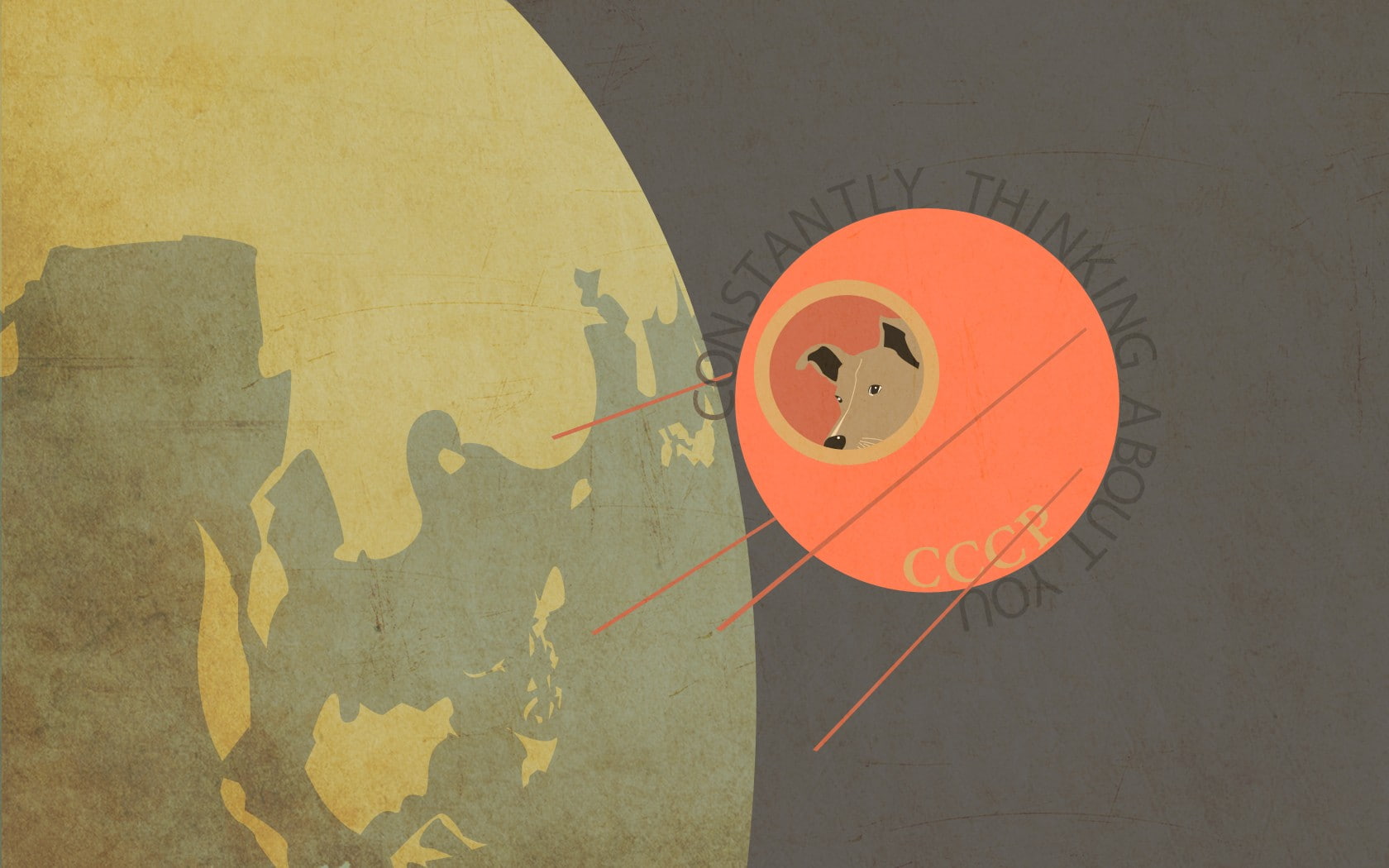quote, 720P, sputnik, dog, Laika, space, USSR, HD Wallpaper