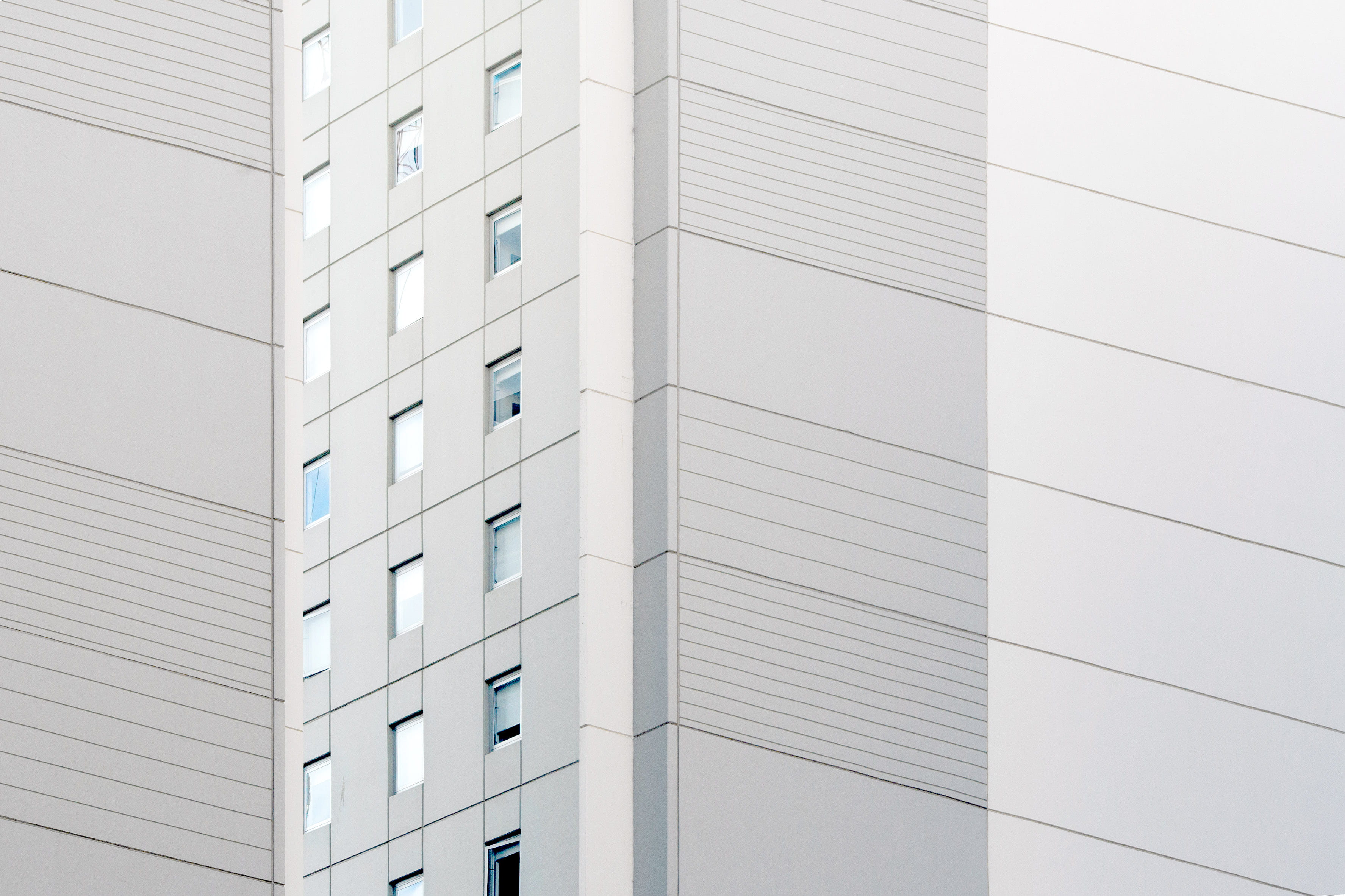 architecture, in a row, rise, white color, geometric, apartment, repetition, business, architectural, glass - material, city, no people, grey, isometric, HD Wallpaper