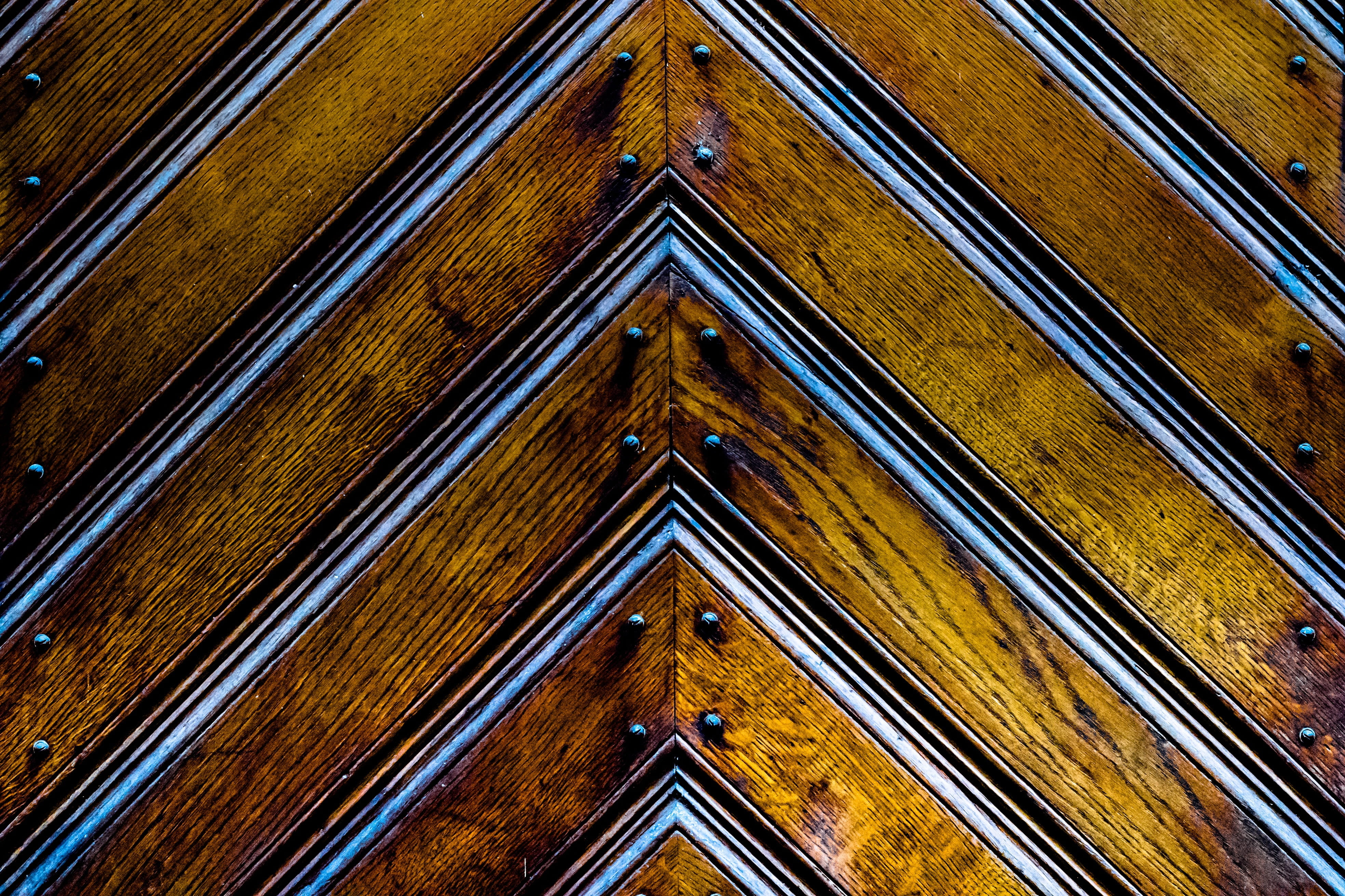 texture, no people, silver, textured, geometric shape, day, entrance, triangular, full frame, wood - material, low angle view, door, panel, design, abstract, HD Wallpaper
