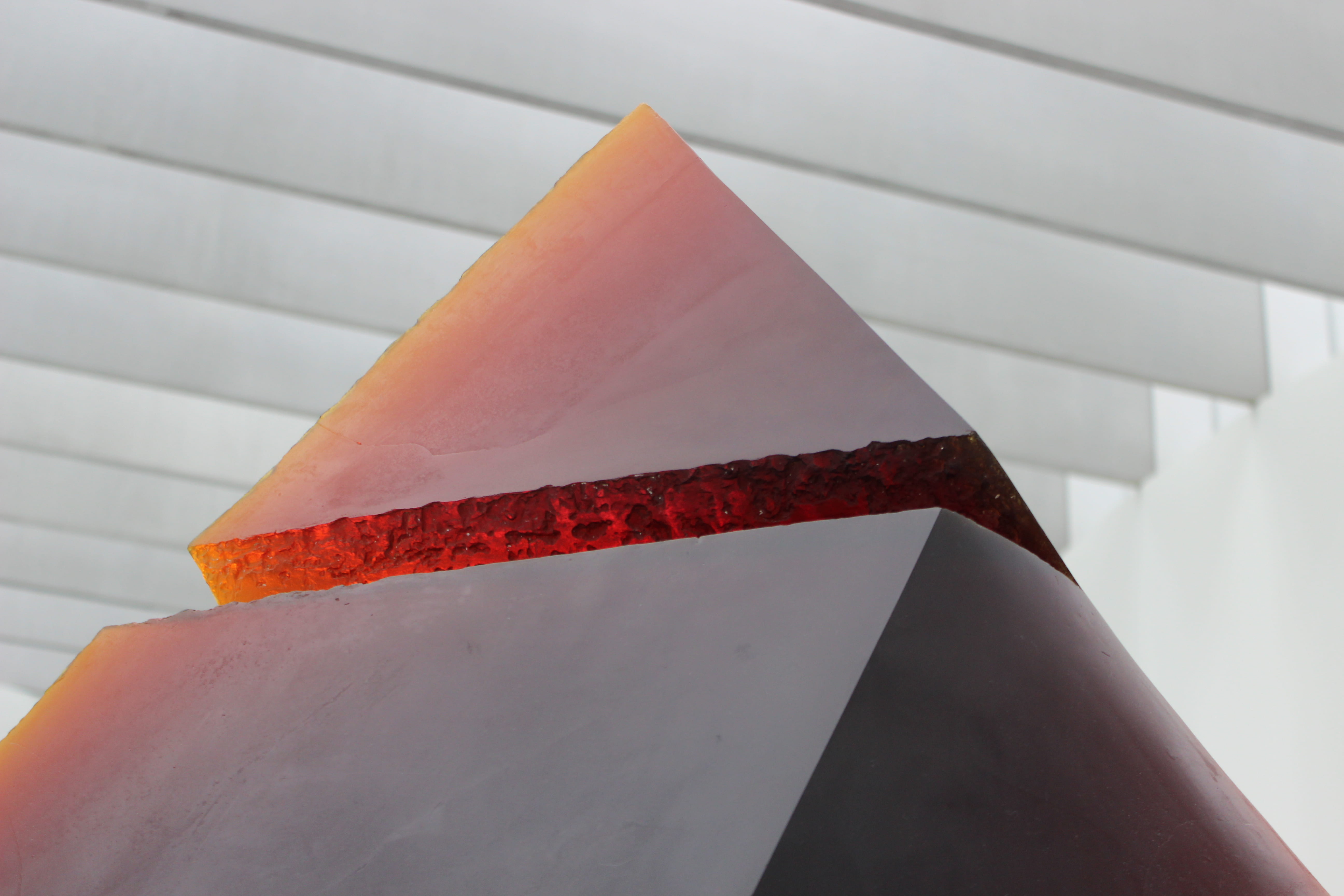 shape, triangular, wall - building feature, cone, concrete, no people, perspective, paper, sunlight, ornament, focus on foreground, built structure, day, HD Wallpaper