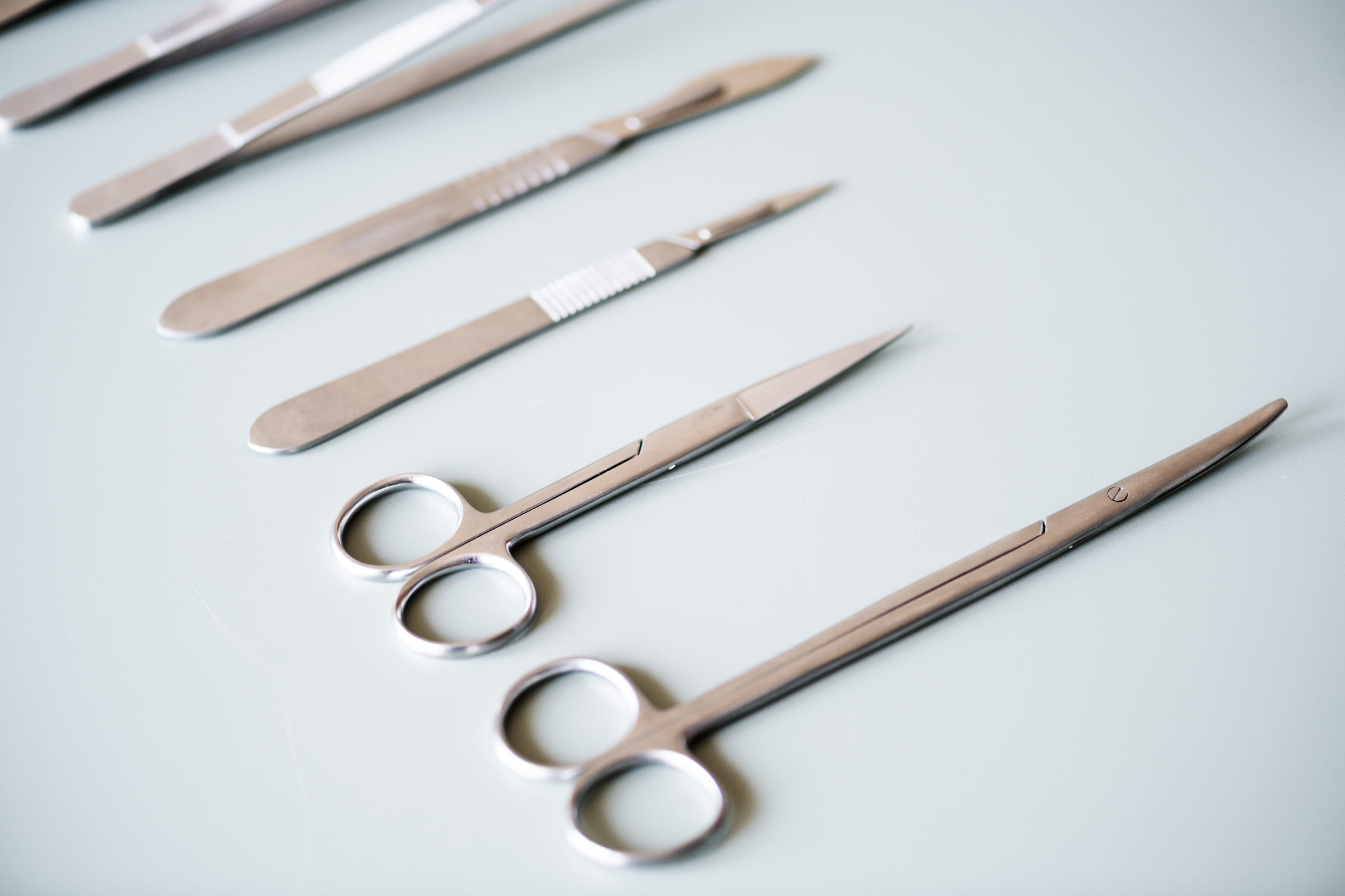 clean, stainless steel, metal, 2K, stainless, sharp, close-up, silver colored, high angle view, indoors, flat lay, table, beauty, tools, equipment, set, HD Wallpaper