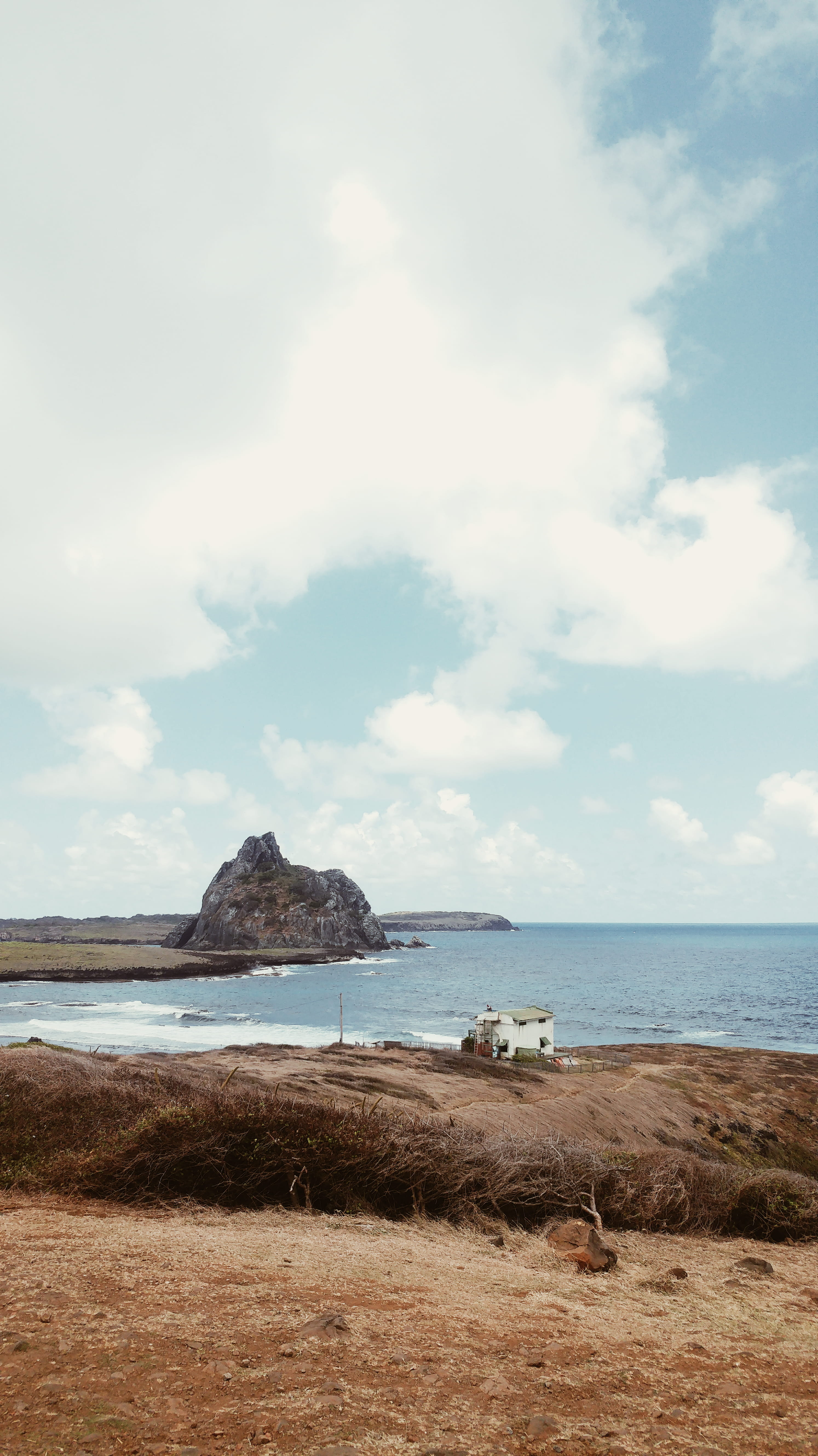 horizon over water, idyllic, brazil, br-363, scenics - nature, horizon, ilha, sky, rock, sea, beauty in nature, mountain, day, landscape, beach, land, nordeste, Phone HD Wallpaper