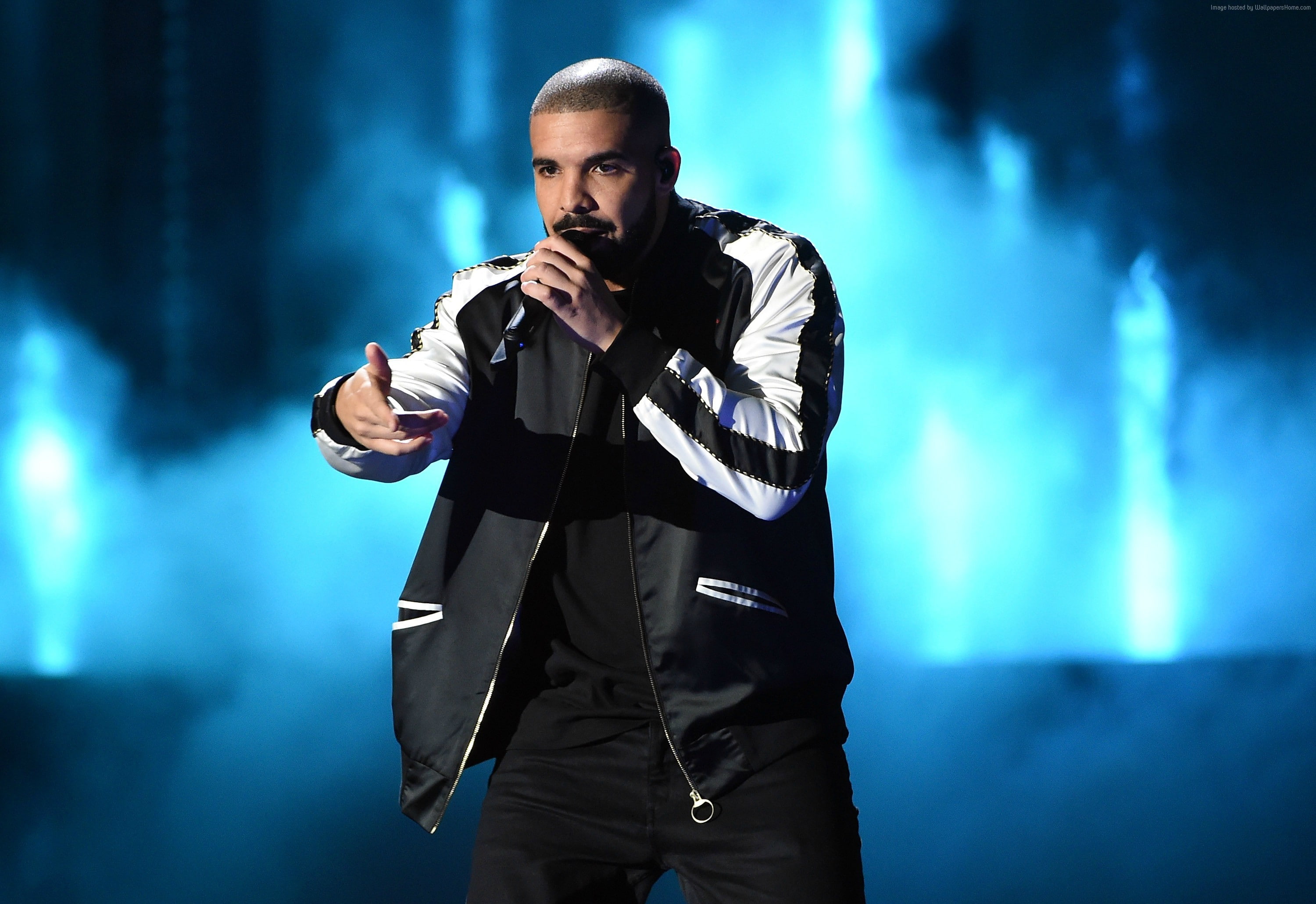 2K, stage, occupation, young men, one person, adult, Grammy 2017, indoors, front view, blue, clothing, nightlife, real people, uniform, three quarter length, HD Wallpaper