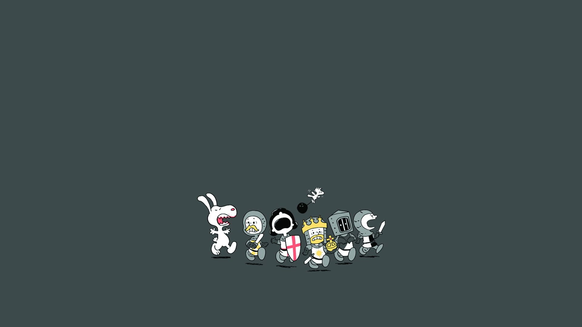 holy, funny, humor, grail, 1080P, knights, python, monty, peanuts, HD Wallpaper