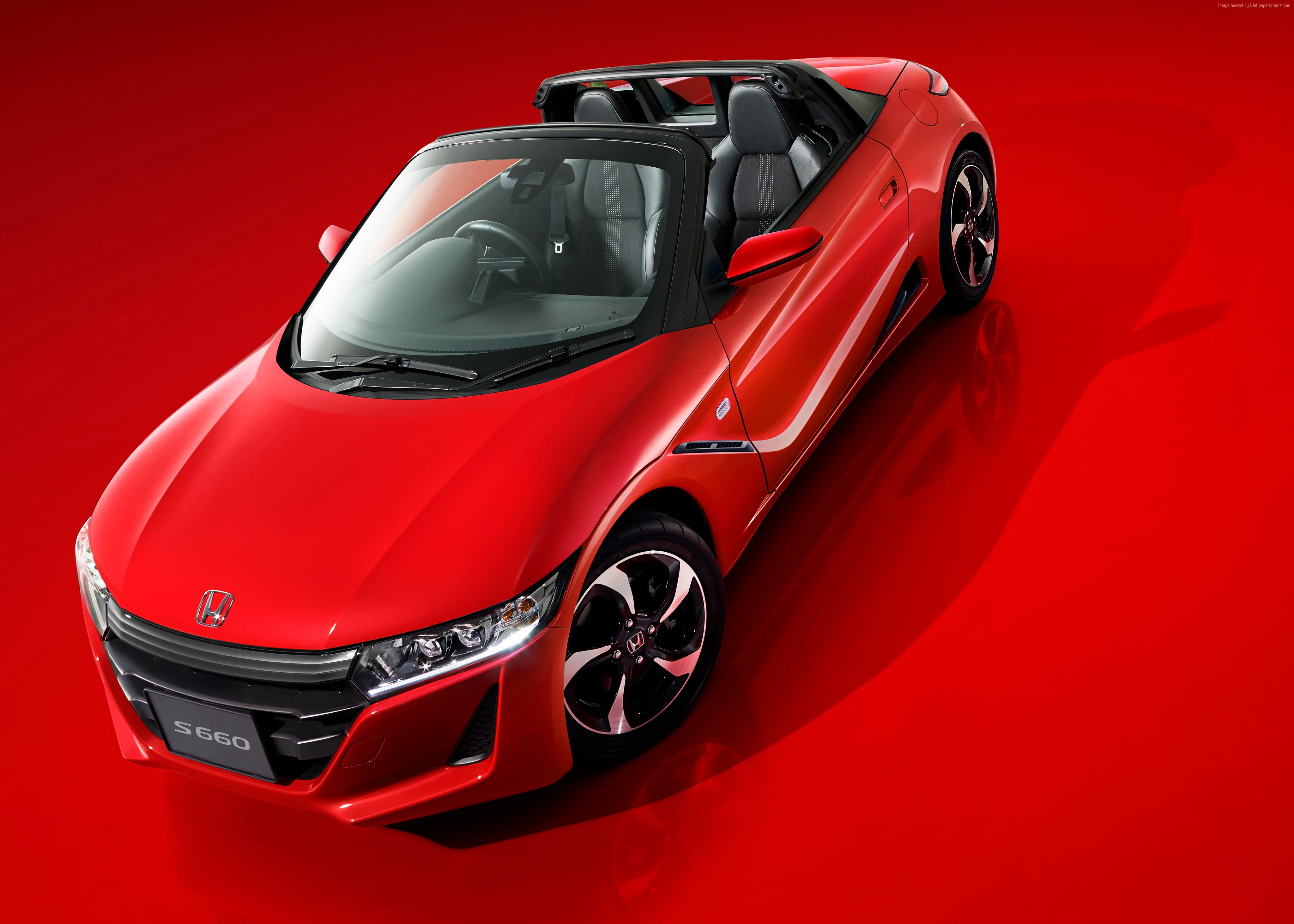 4K, Honda S660, Tokyo Motor Show 2015, red, future car, Concept, HD Wallpaper