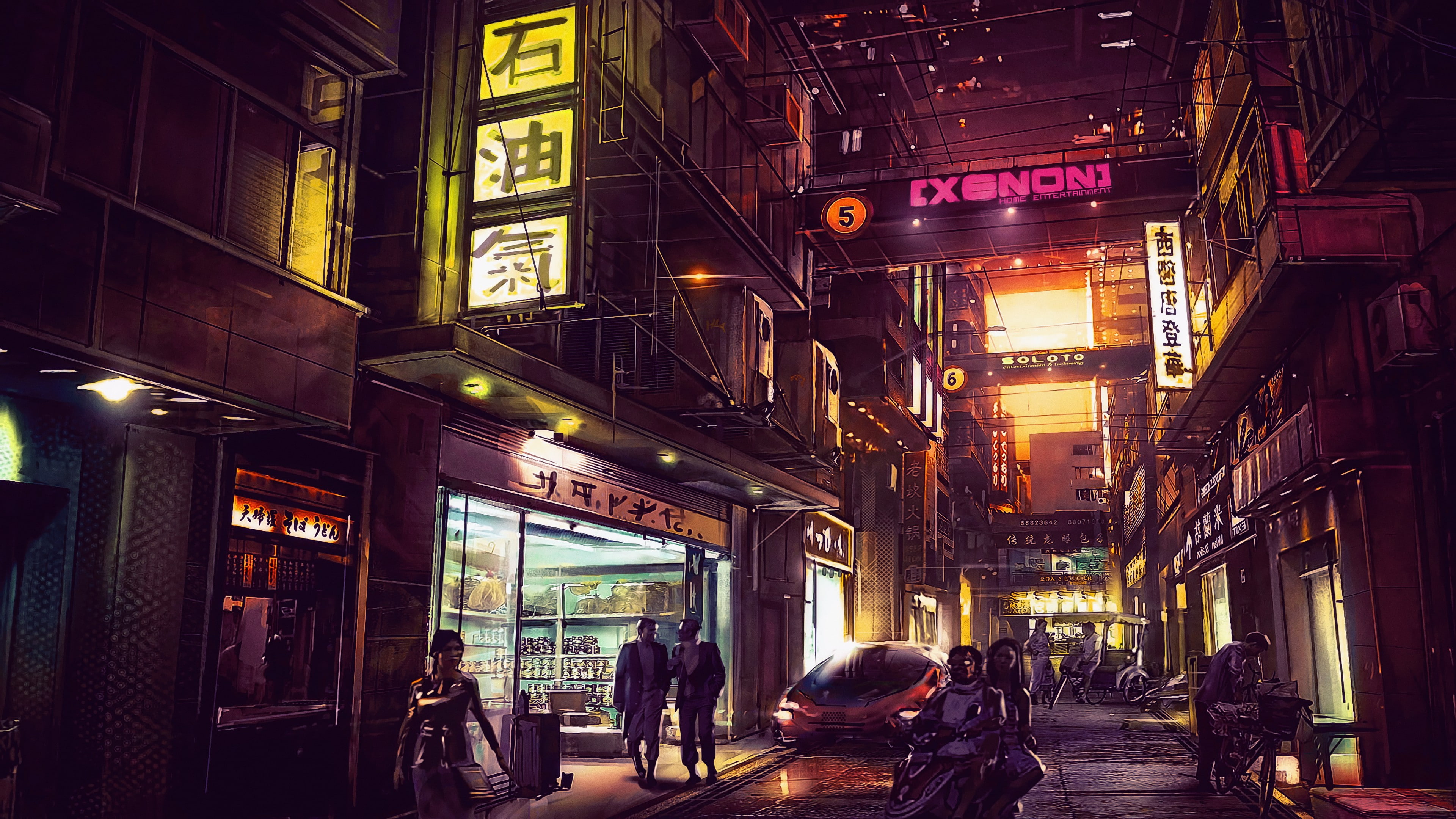future world, 4K, cyberpunk, 4K, futuristic, HD Wallpaper