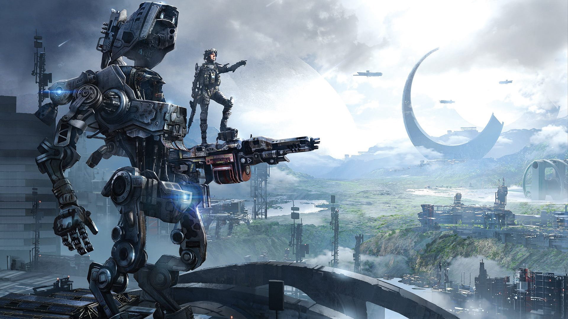imagination, transportation, camera - photographic equipment, respawn entertainment, electronic arts, character, city, illustration, smoke - physical structure, HD Wallpaper
