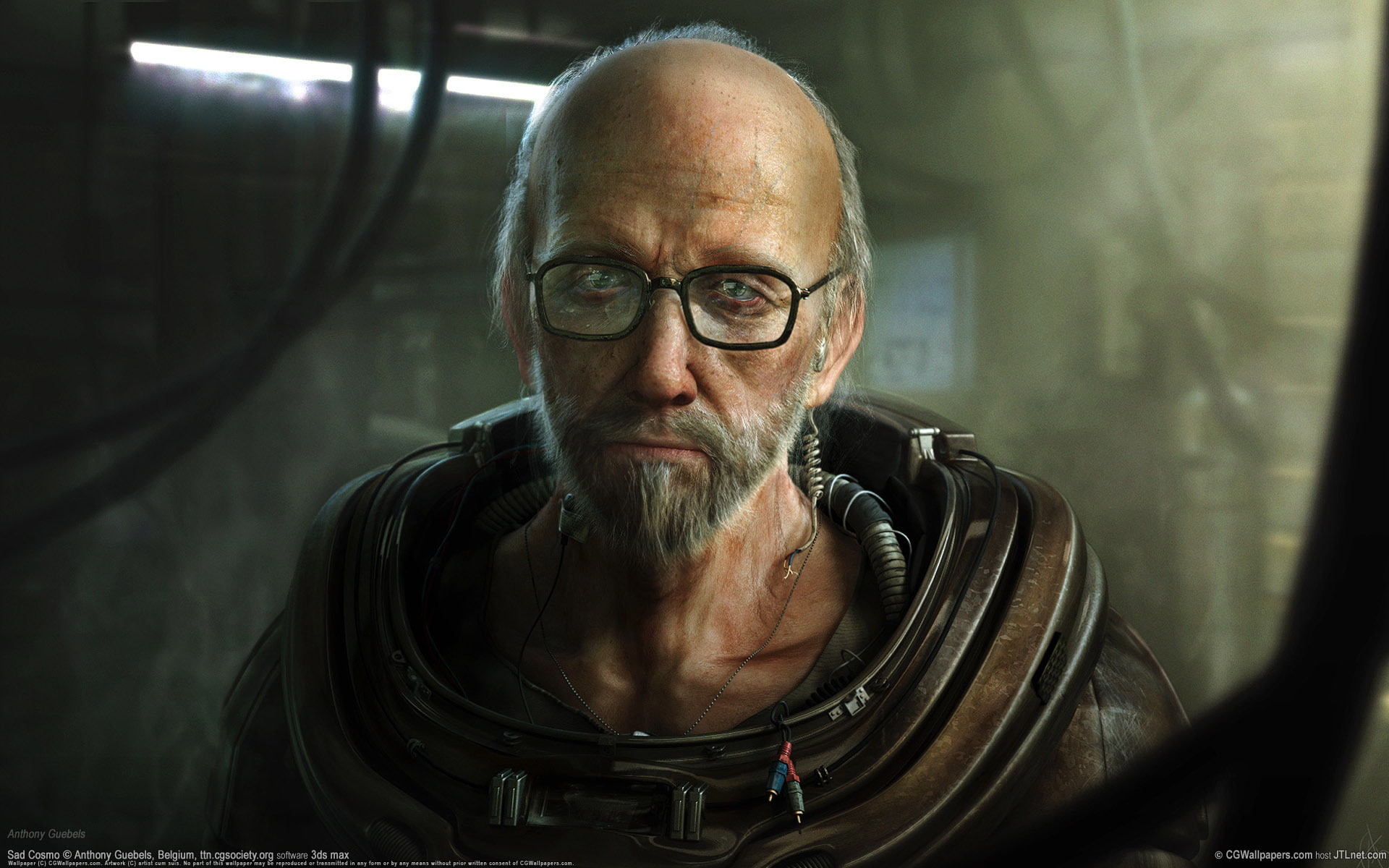 CG, 1080P, Astronaut, Sad Cosmo, The old man, HD Wallpaper