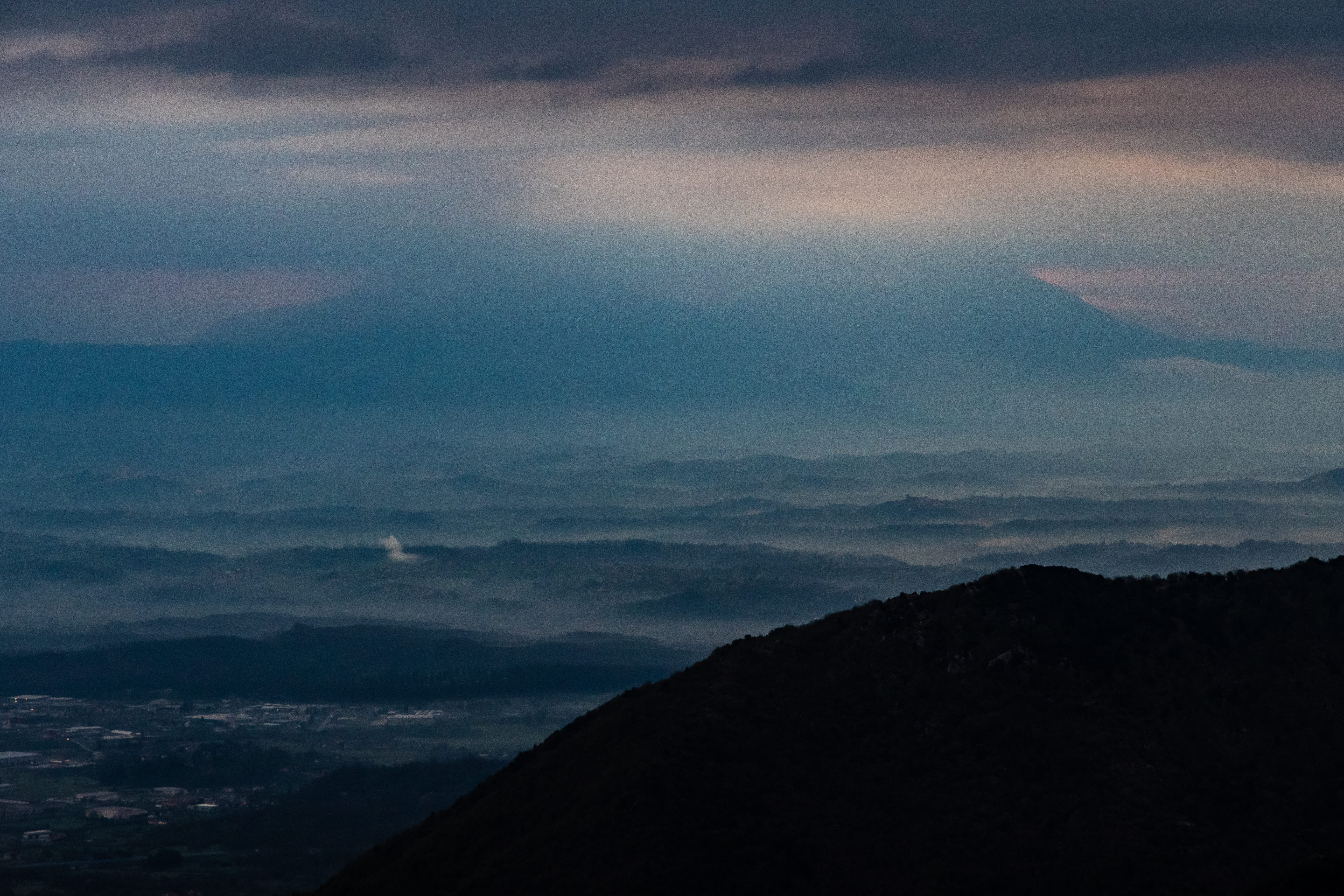 awe, tranquility, dark, plateau, weather, scenics - nature, silhouette, beauty in nature, night, 5K, monti lepni, no people, adventure, nature, urban, HD Wallpaper