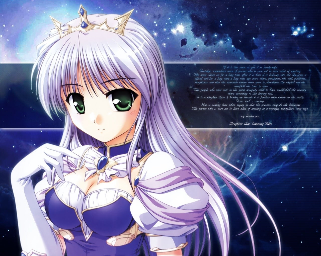 looking at camera, fashion, front view, purple, cyborg, women, human representation, portrait, indoors, Feena fam earthlight, Yoake mae yori ruri iro na, HD Wallpaper