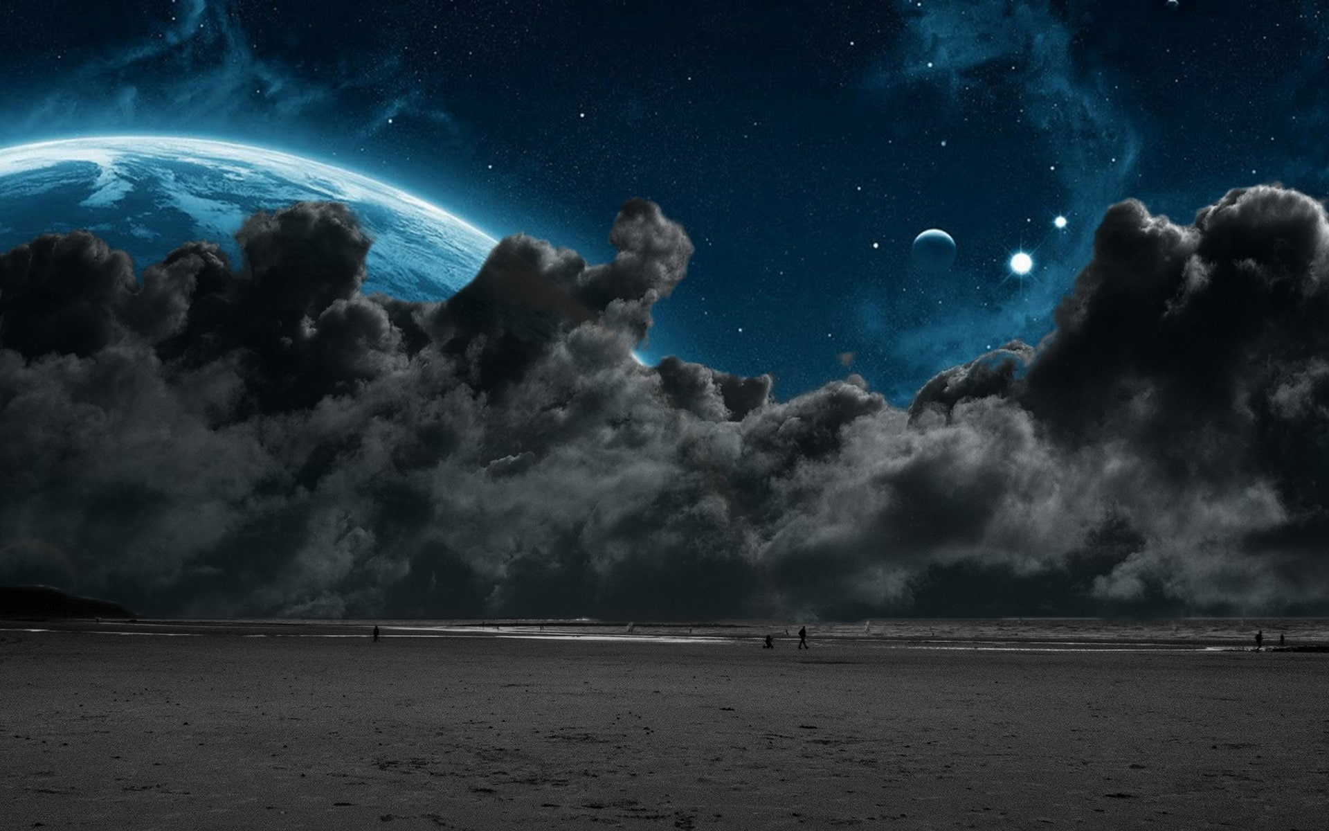 earthrise, 1080P, HD Wallpaper