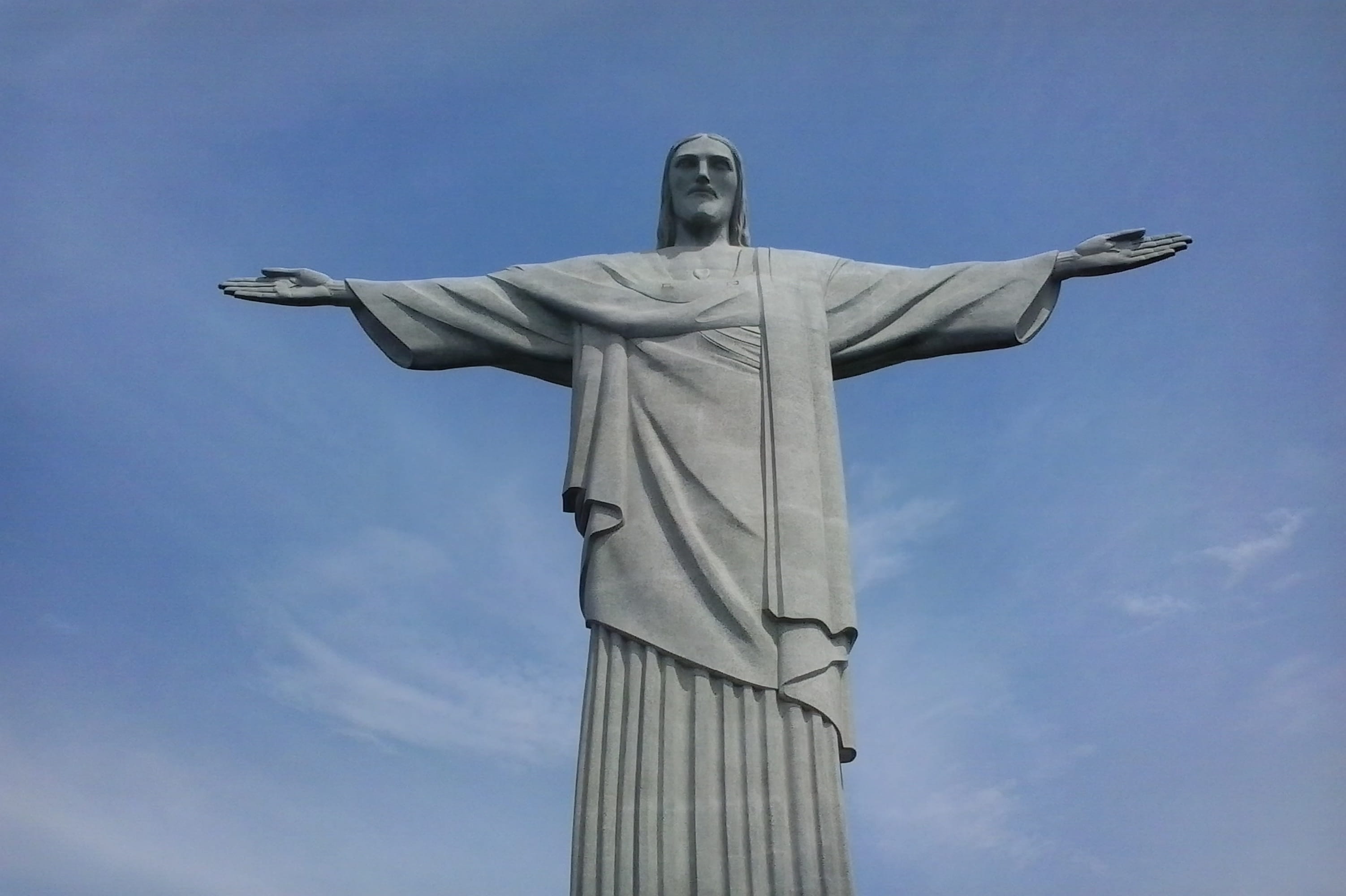sculpture, christ, tourism, rio, monument, travel destinations, representation, no people, landscape, statue, human representation, male likeness, de, nature, HD Wallpaper