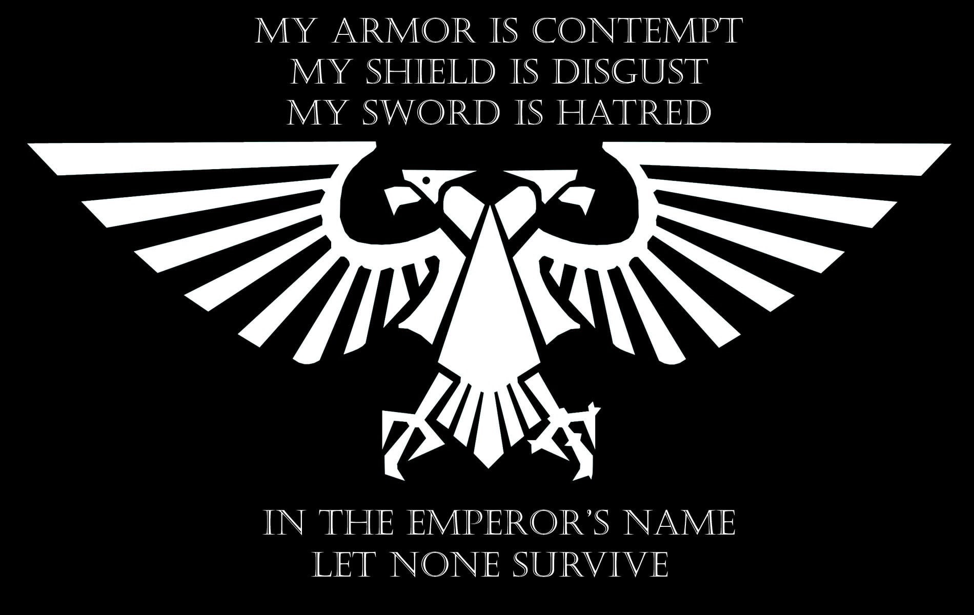 warhammer warhammer 40 000 imperium of man imperial aquila quote, 720P, HD Wallpaper