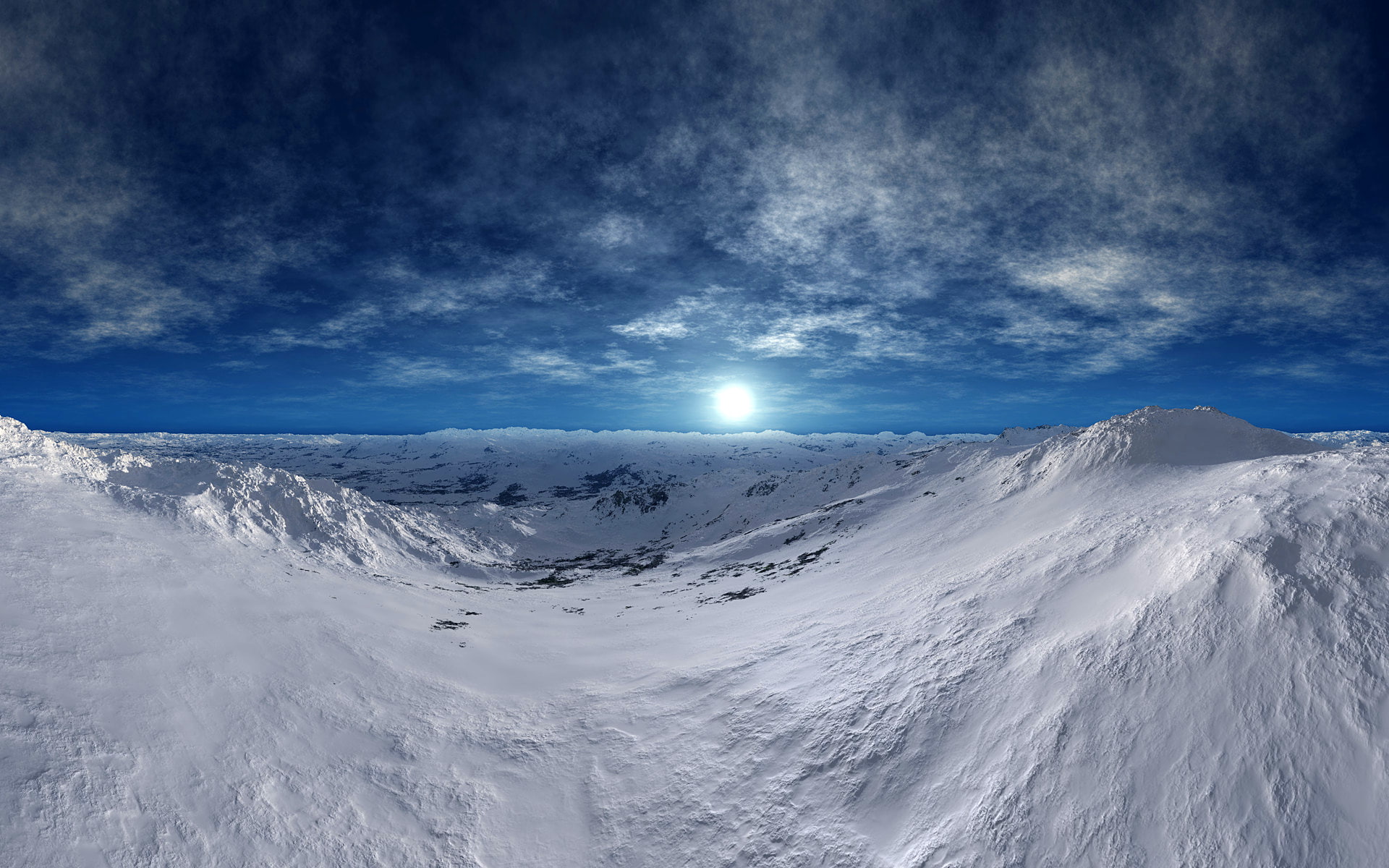 dreamy, hd, 1080P, moon, frozen, fantasy, HD Wallpaper