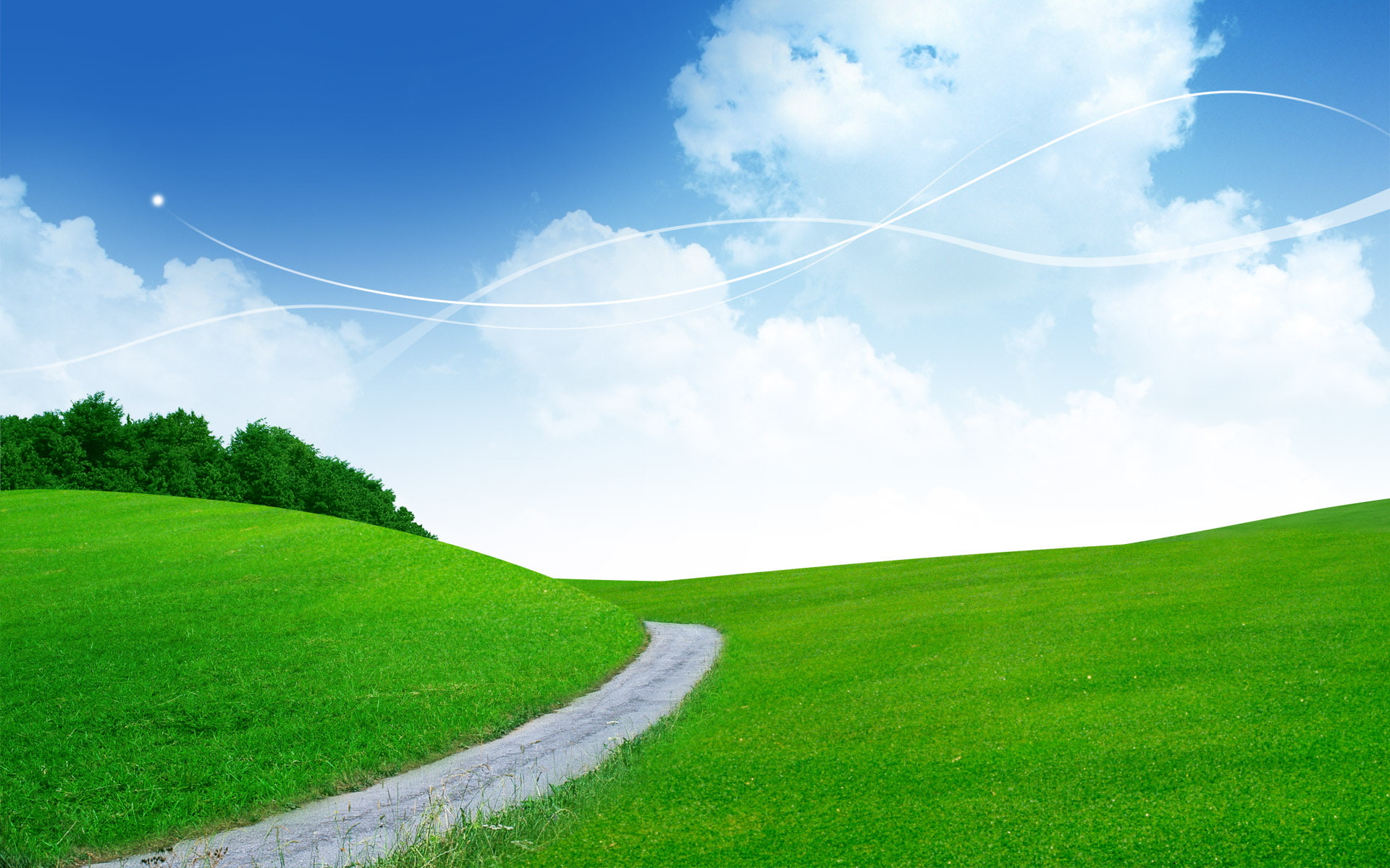 fantasy, lanscape, dreamy, 1080P, green, hd, HD Wallpaper