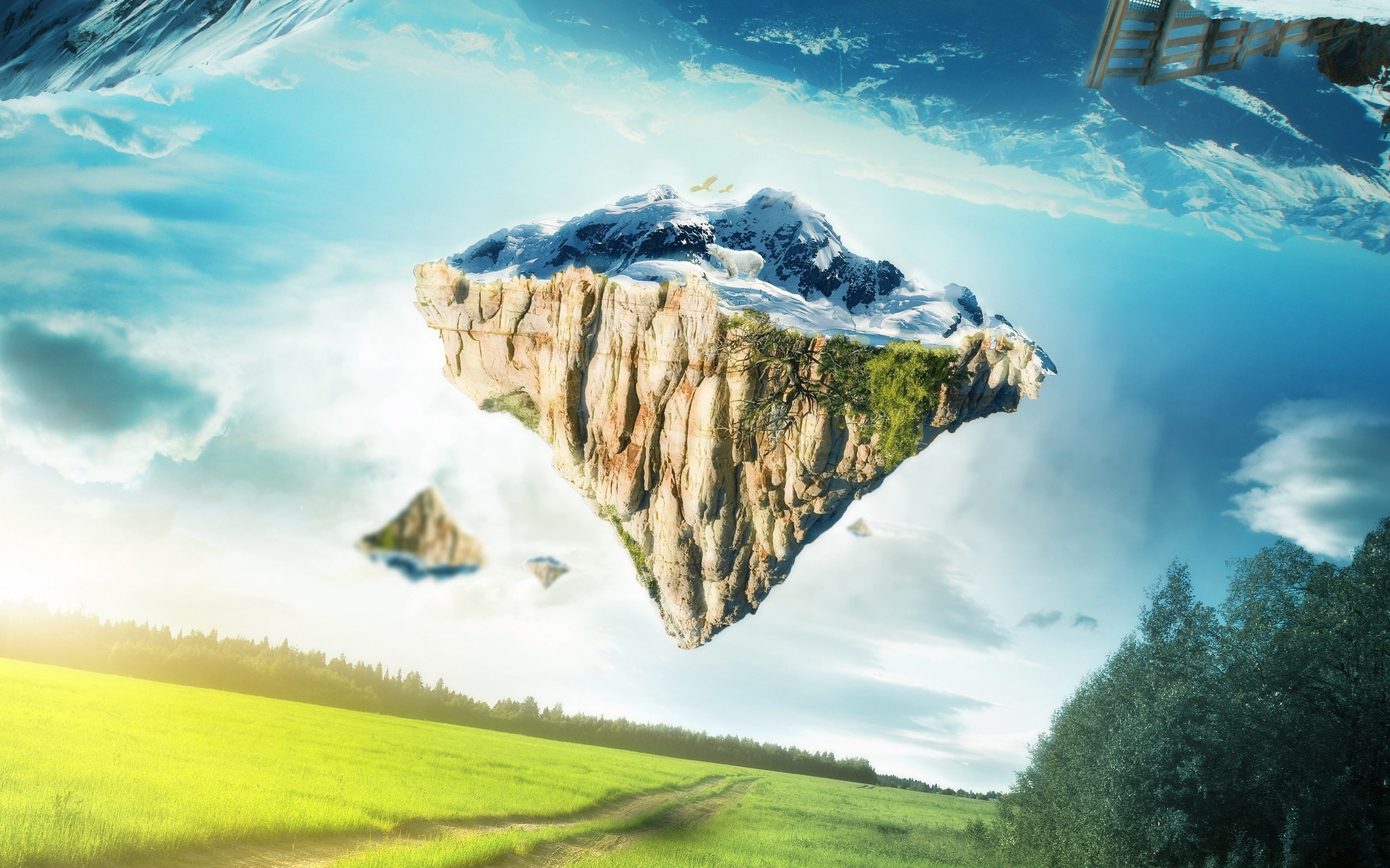 floating, dreamy, fantasy, 2K, dreams, hd, HD Wallpaper