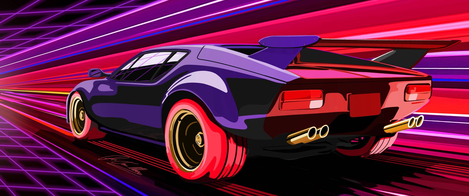 DeLorean, Futuristic, Retro Wave, 1080P, Vehicles, HD Wallpaper
