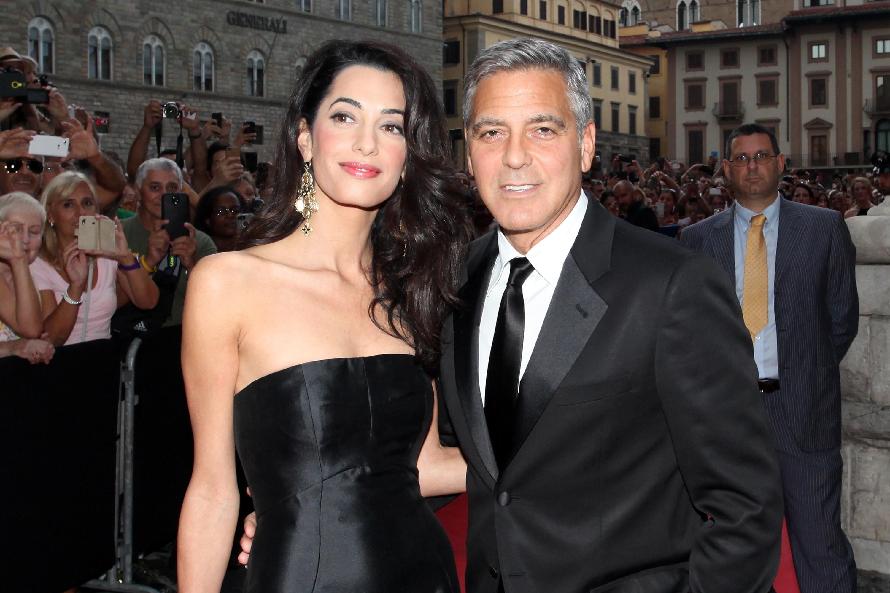 george clooney, clooney, amal alamuddin, george, marriage, 2K, alamuddin, family, rings, amal, HD Wallpaper