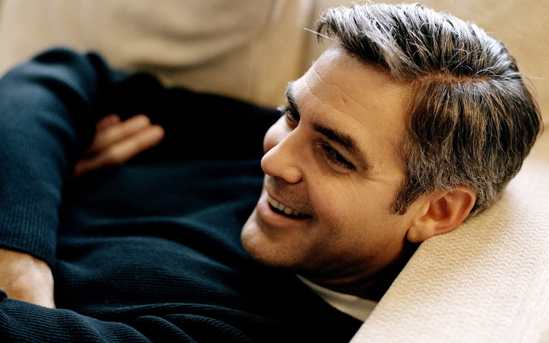 george, ocean, relaxing, oscar, 1080P, hollywood, actor, clooney, HD Wallpaper