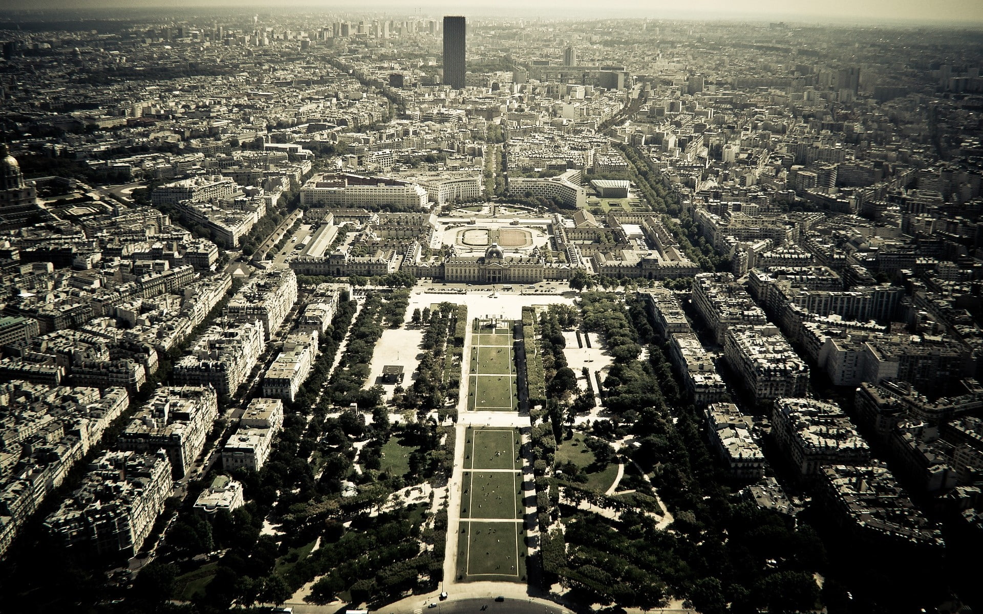 architecture, cityscape, building exterior, 1080P, nature, crowd, outdoors, high angle view, auto post production filter, Paris, residential district, HD Wallpaper