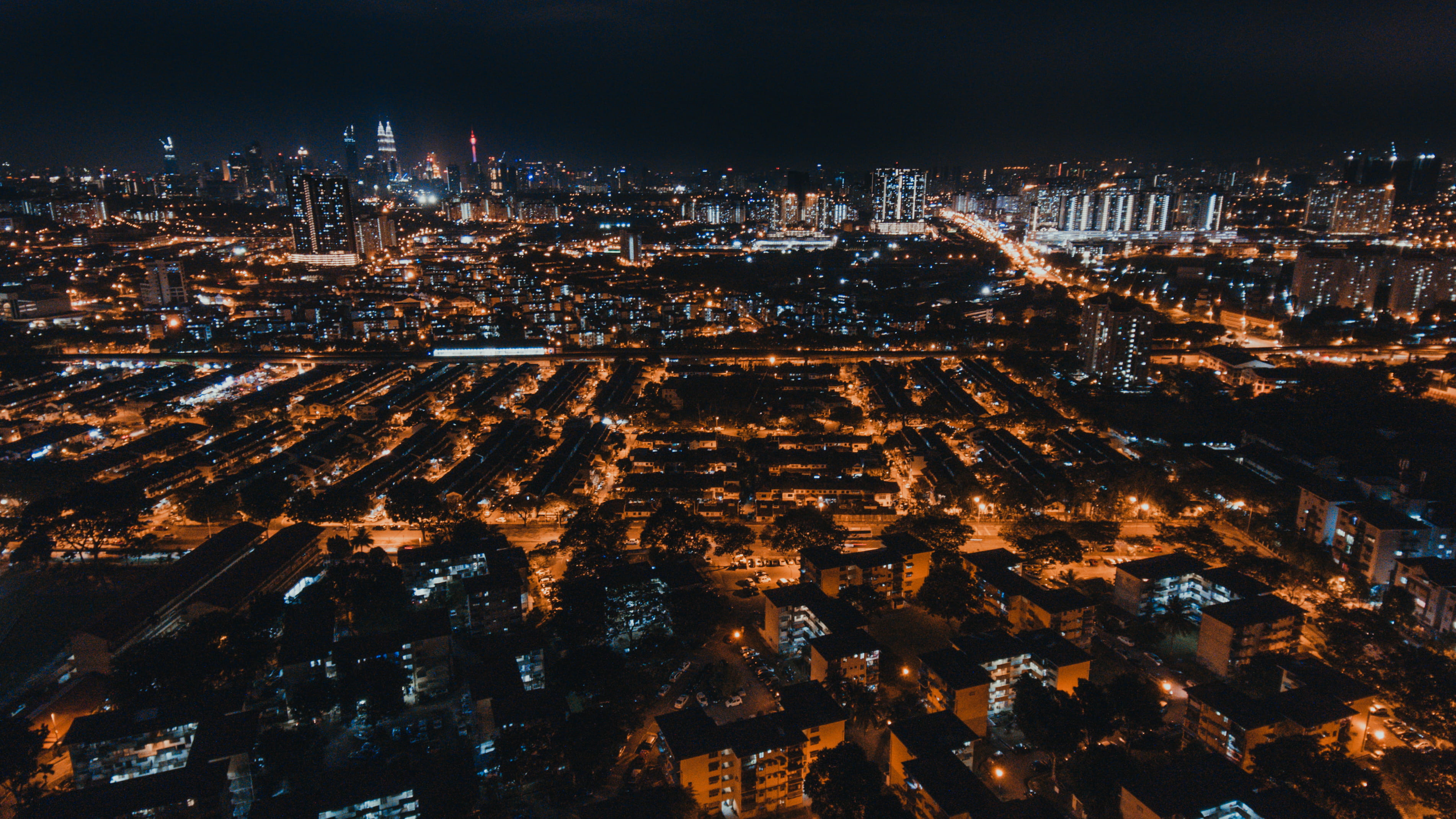 eye, from above, landscape, s, sky, crowded, view, malaysia, residential district, sprawl, skyscraper, building, city life, built structure, scenery, cityscape, HD Wallpaper