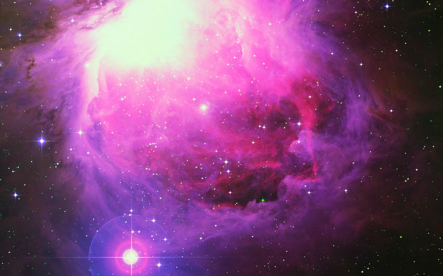 planet, cool space, cool, dark, nebula, space, 720P, stars, light, floating, HD Wallpaper