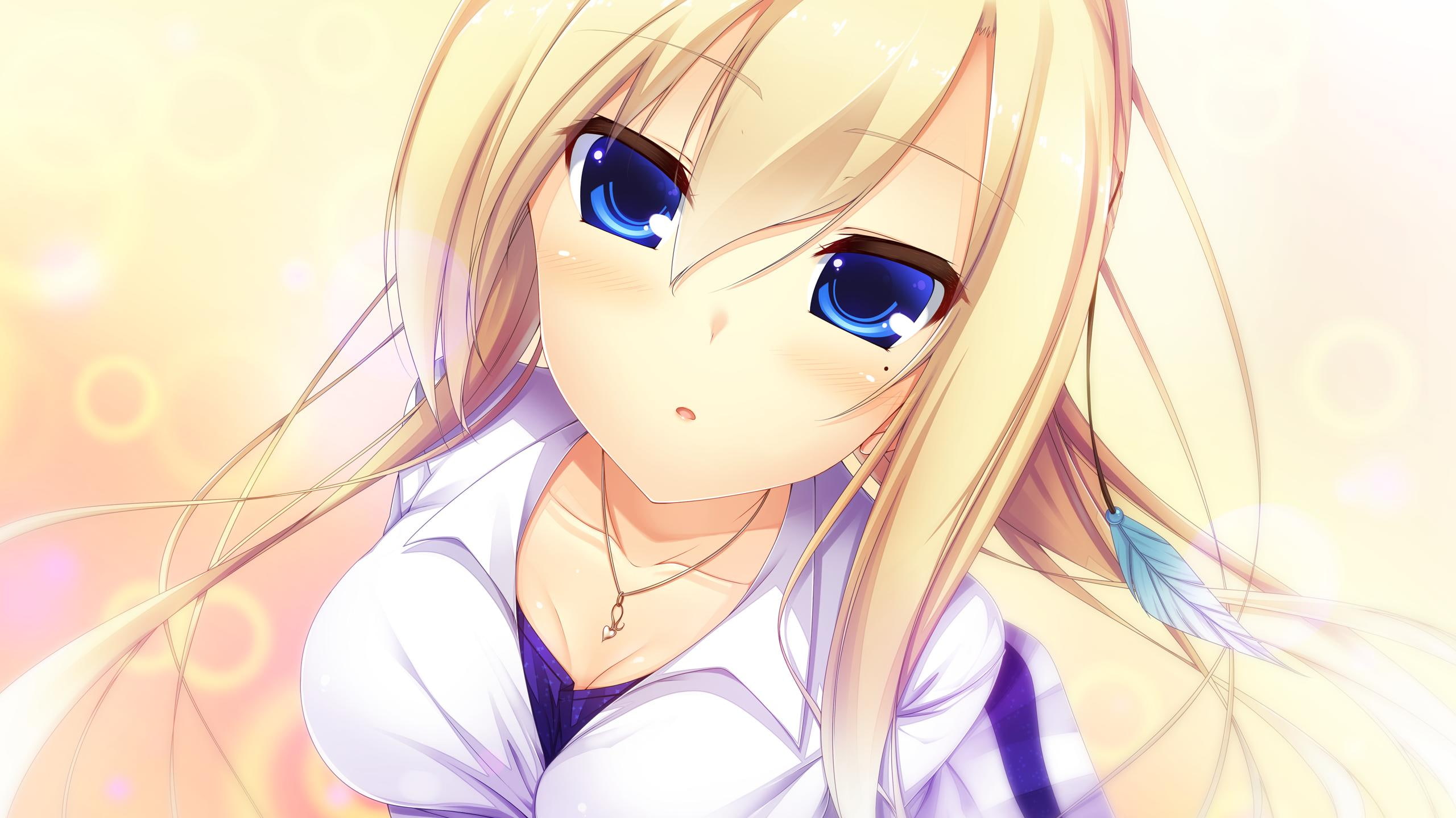 maboroshi, girls, blonde, kurusugawa youko, anime, 2K, anime girls, kurusugawa, maboroshi no dystopia, youko, dystopia, HD Wallpaper