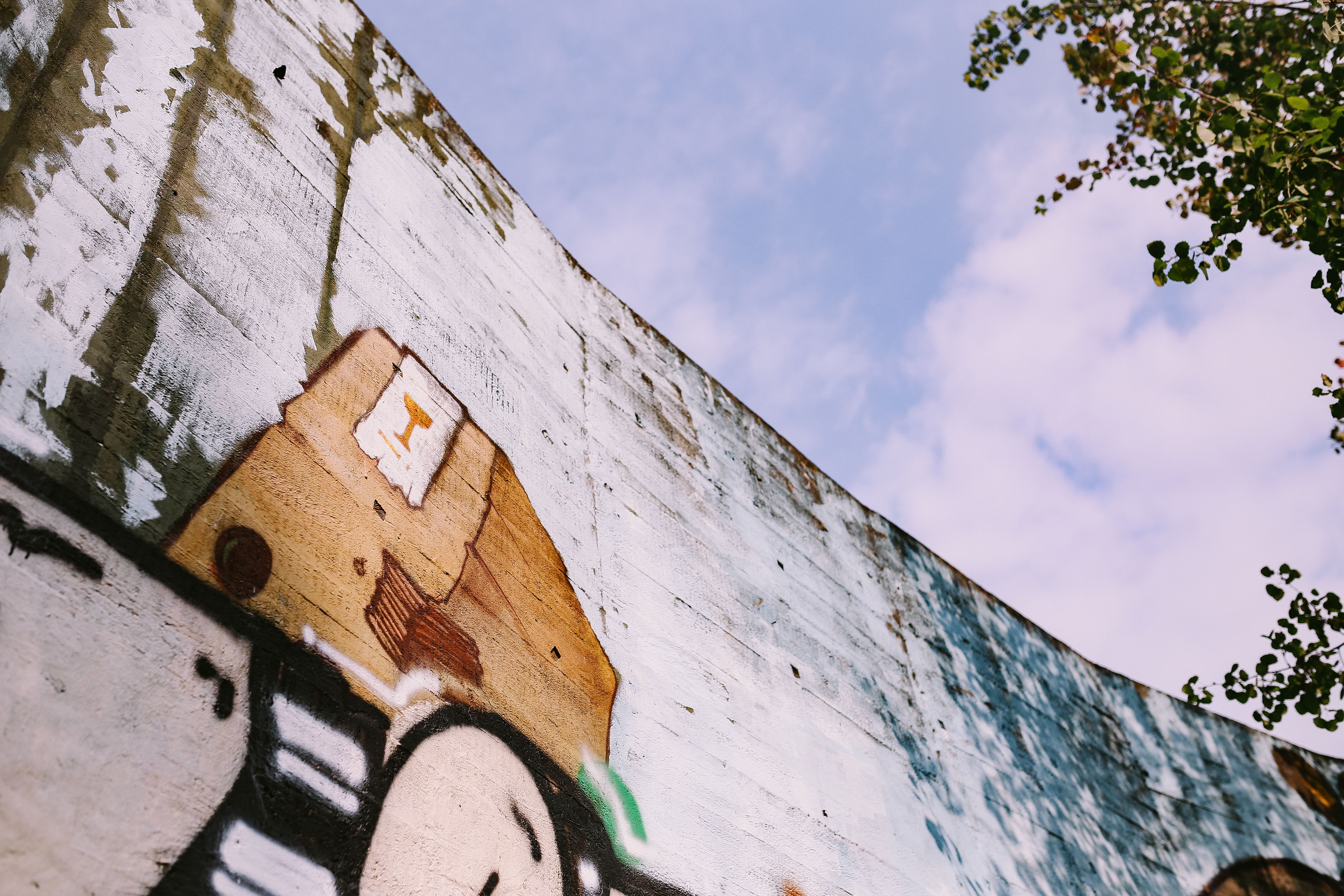 the past, graffiti, spray, cloud - sky, history, art, building Exterior, built Structure, sky, no people, day, architecture, wall - building feature, street, HD Wallpaper