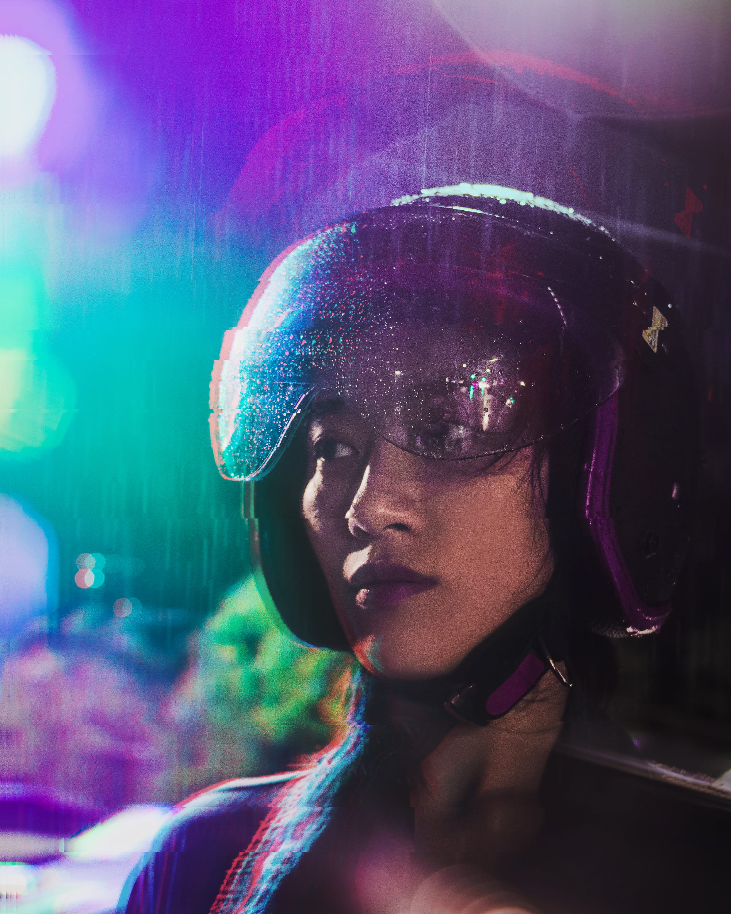 young adult, young men, future, women, taiwan, person, woman, leisure activity, cyberpunk, rainy, taipei, glitch, bokeh, girl, indoors, lost, bladerunner, Phone HD Wallpaper