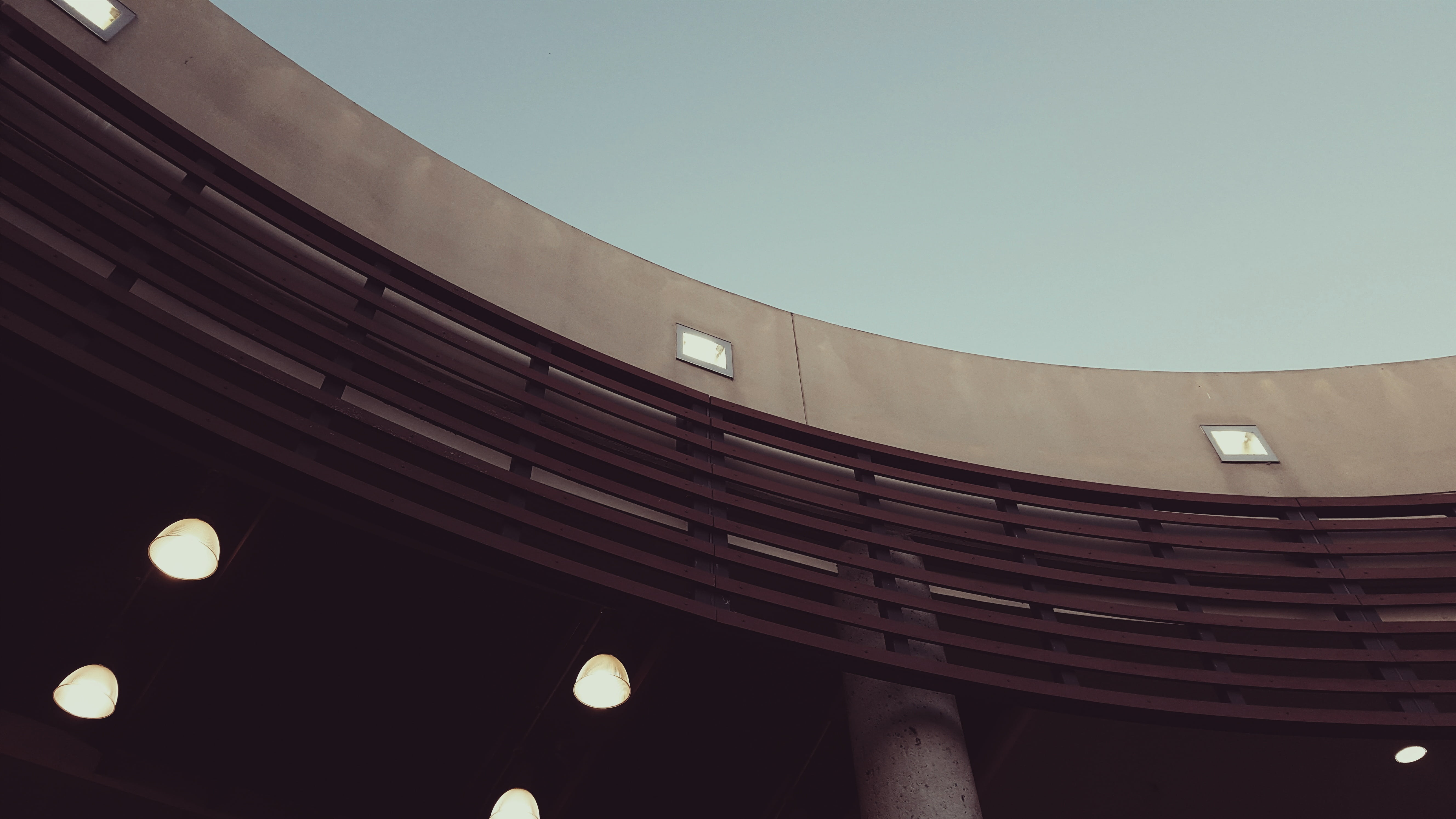 5K, building, business, office, wall, film industry, round, structure, nature, architecture, residential district, corporate, building exterior, night, HD Wallpaper