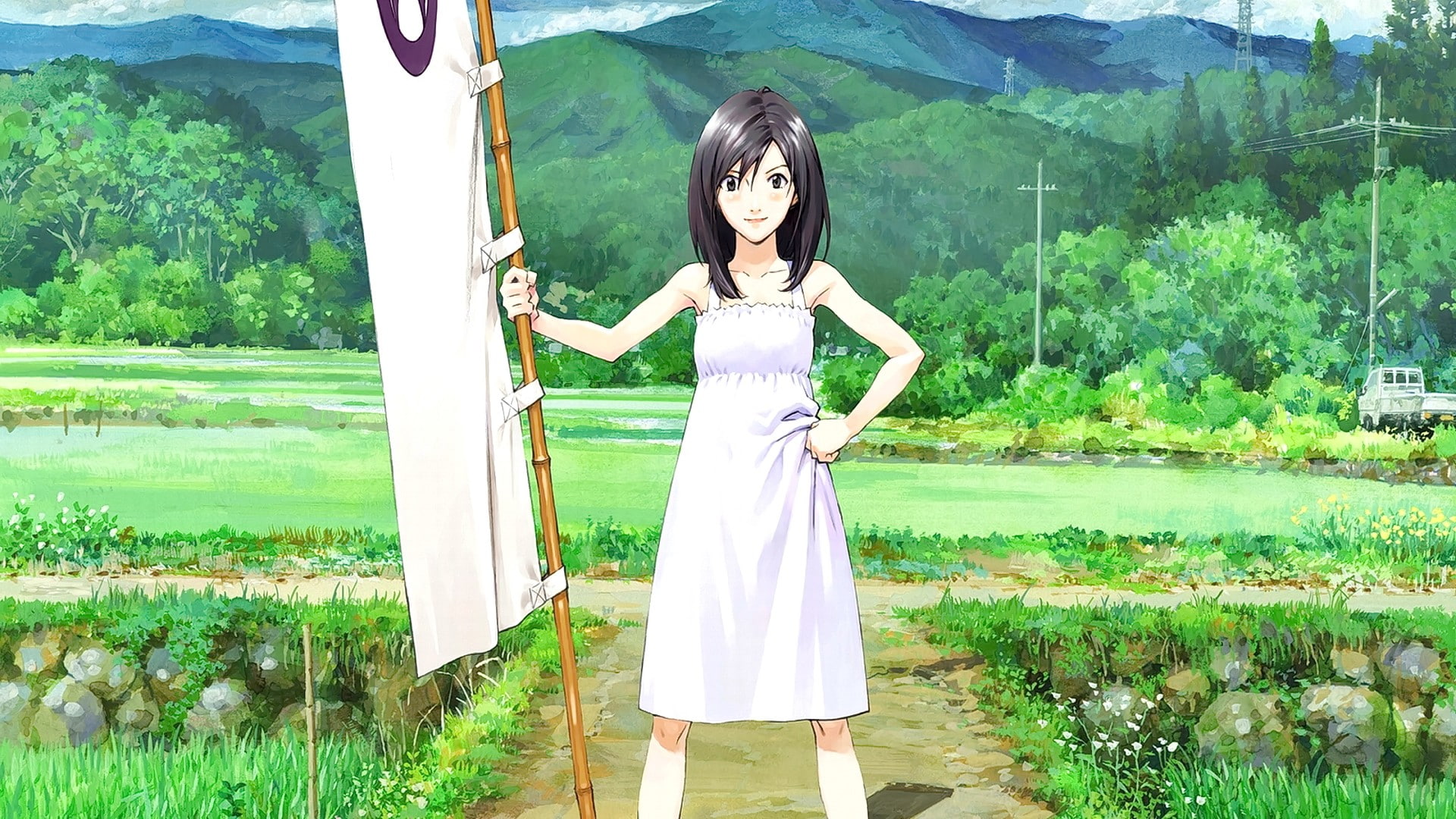 1080P, Shinohara Natsuki, Summer Wars, anime, HD Wallpaper