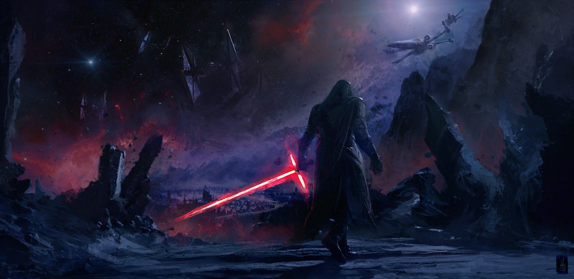 performance, Star Wars, red, smoke - physical structure, water, wars, full length, people, movie, architecture, scene, indoors, 1080P, adult, clothing, HD Wallpaper