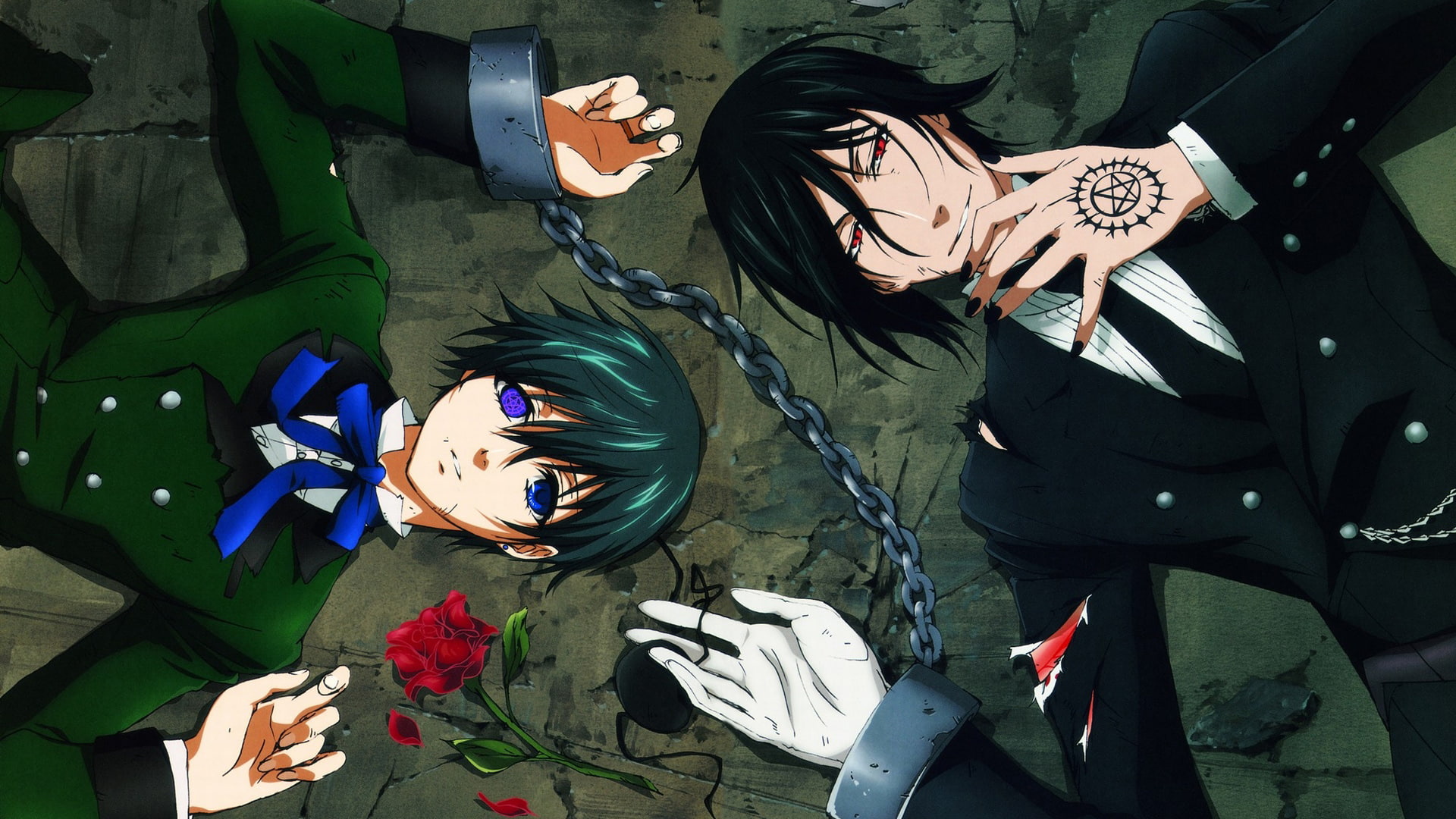 high angle view, costume, day, craft, women, adult, 1080P, men, creativity, human body part, art and craft, anime, standing, one person, Black Butler, HD Wallpaper