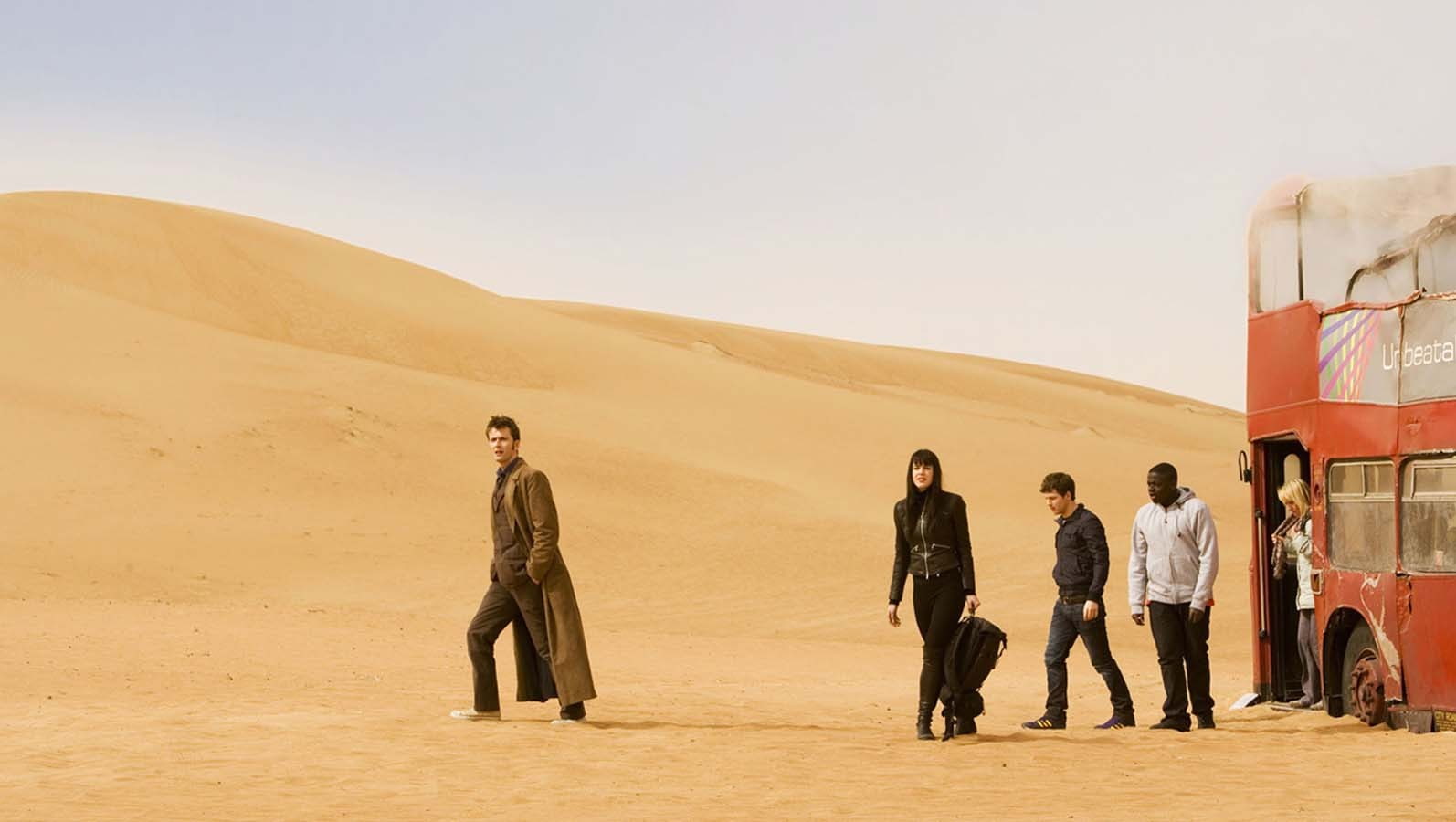 Doctor Who, David Tennant, doubledecker, 720P, screengrab, HD Wallpaper
