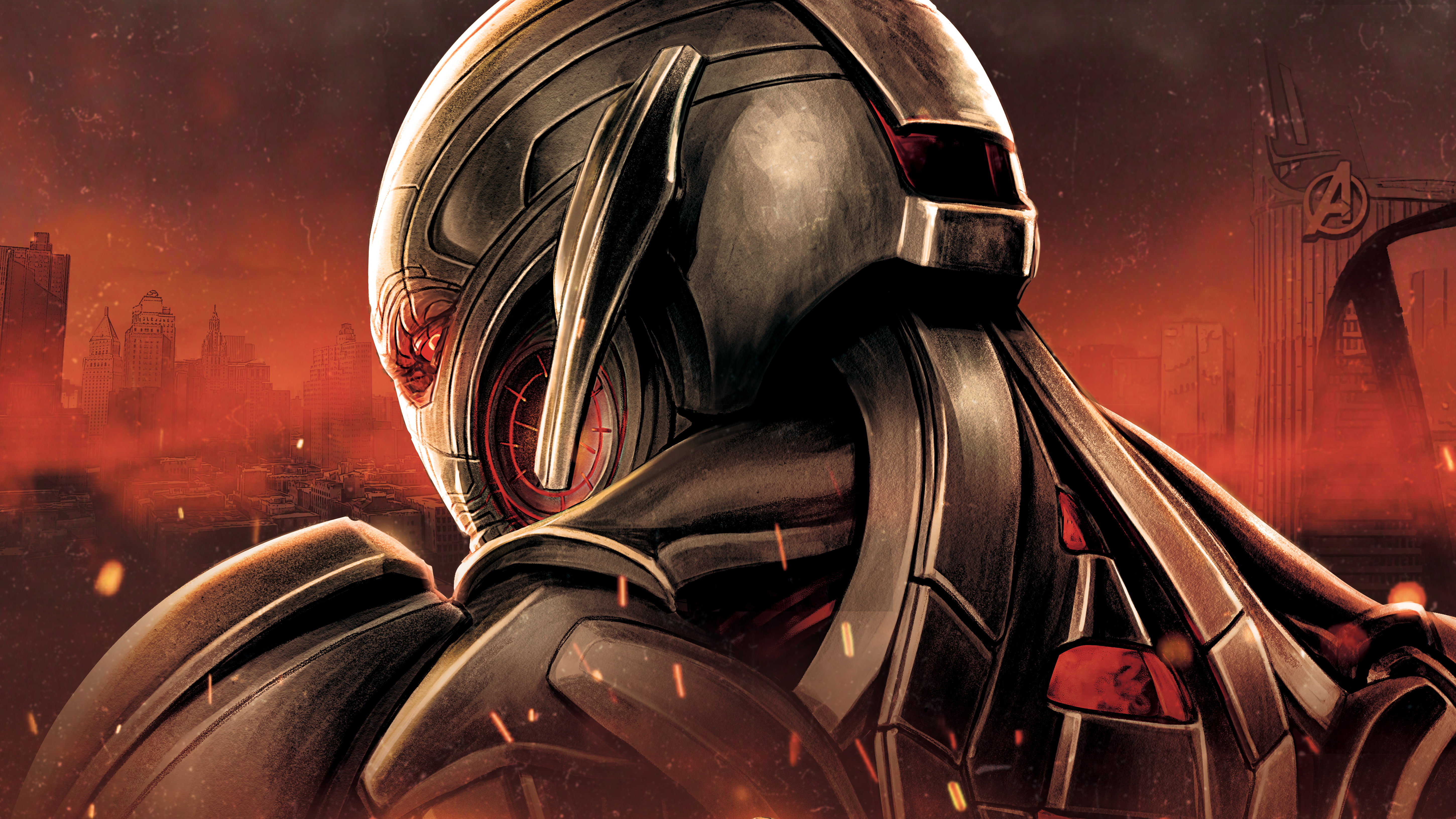 Marvel Comics, Ultron, 5K, 5K, Supervillain, HD Wallpaper