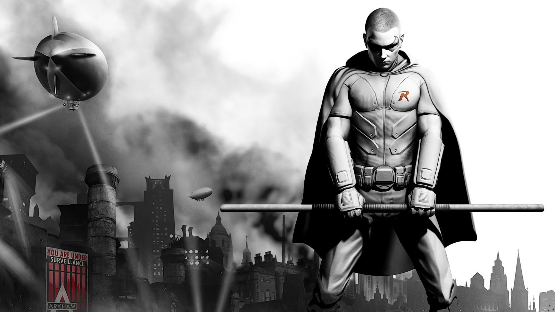 day, digital, male likeness, human representation, sculpture, robin, military, people, representation, 1080P, mask, armed forces, outdoors, red, art and craft, HD Wallpaper