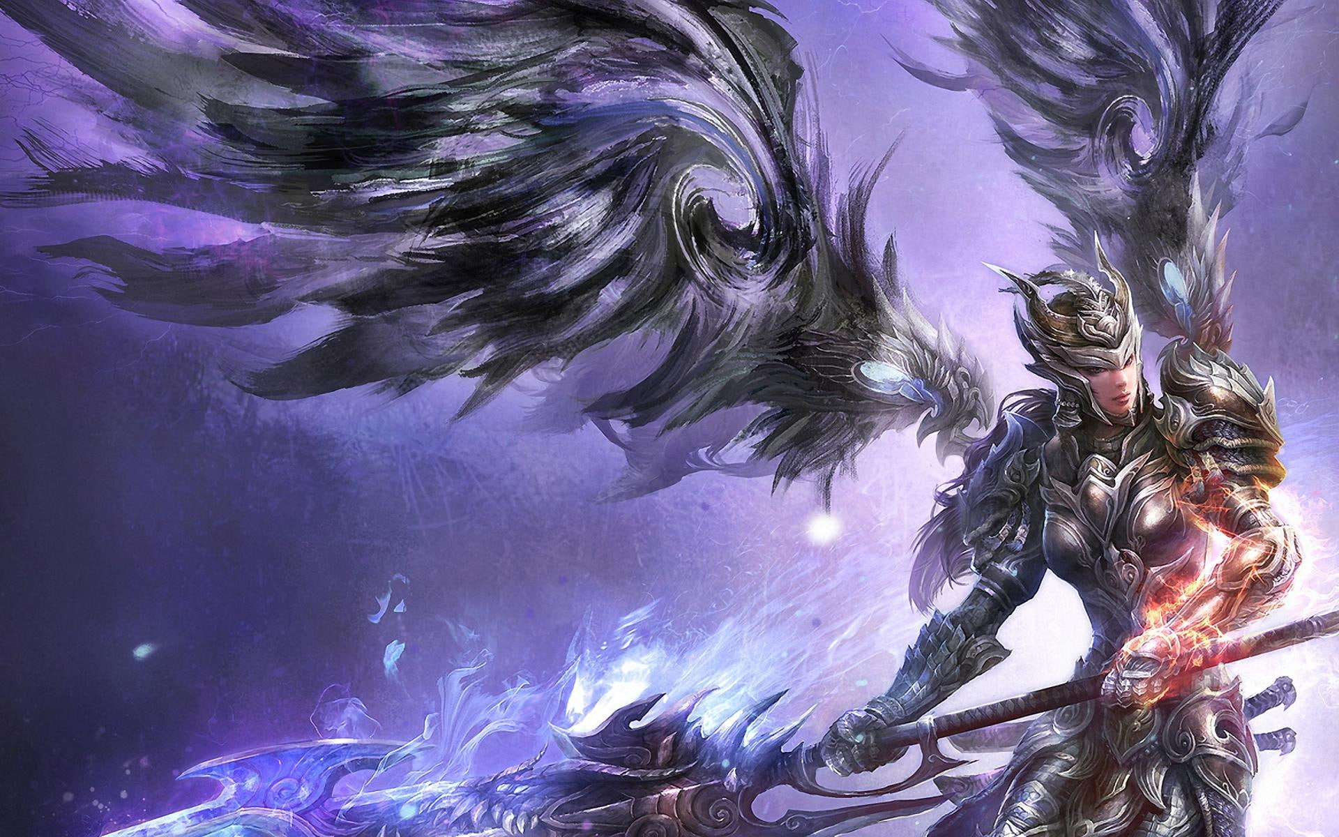 picture, 3d and abstract, 2012, angel, war, 1080P, fantasy, HD Wallpaper