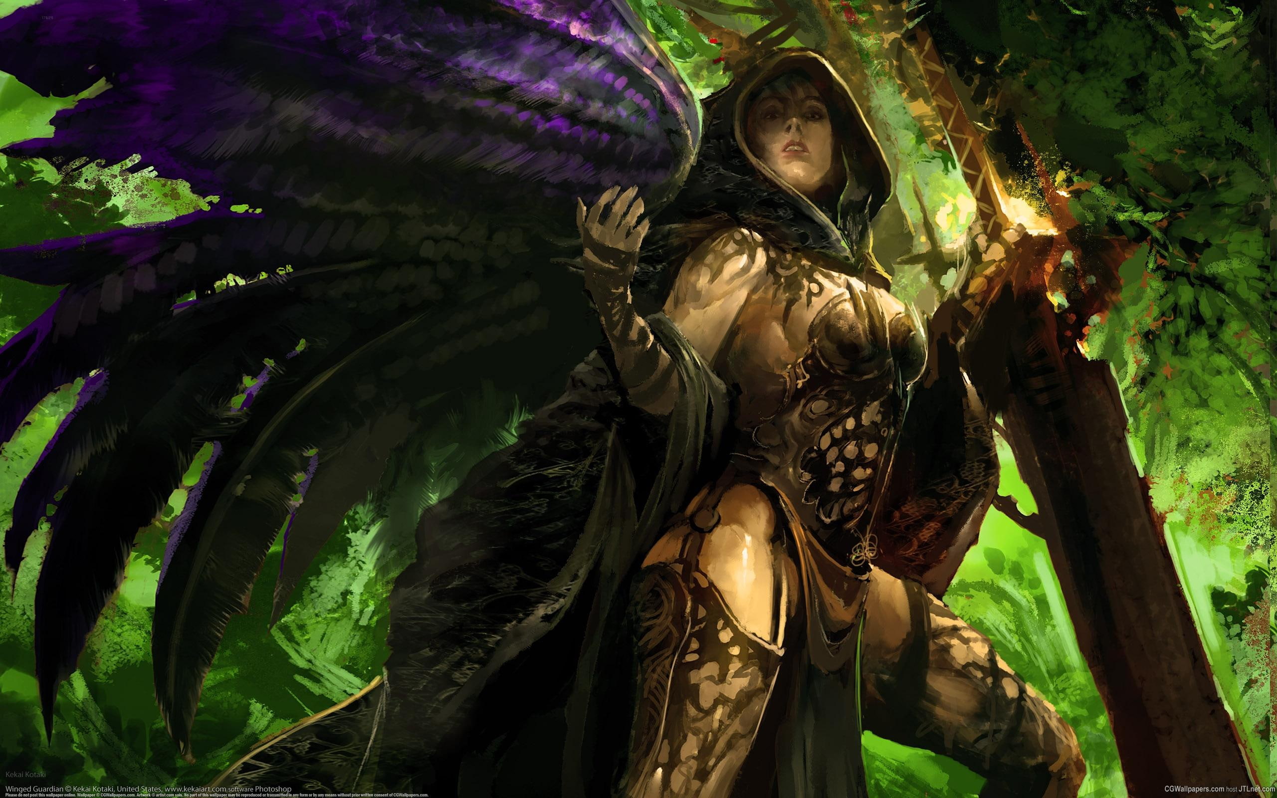 CG, beauty, Angel, hd, 2K, art, female, wars, video, guild, fantasy, games, HD Wallpaper