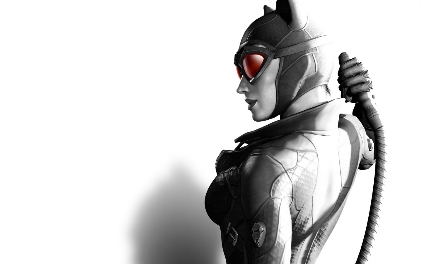 video games, woman, white, arkham, batman, hd, asylum, 720P, cat, catwoman, HD Wallpaper
