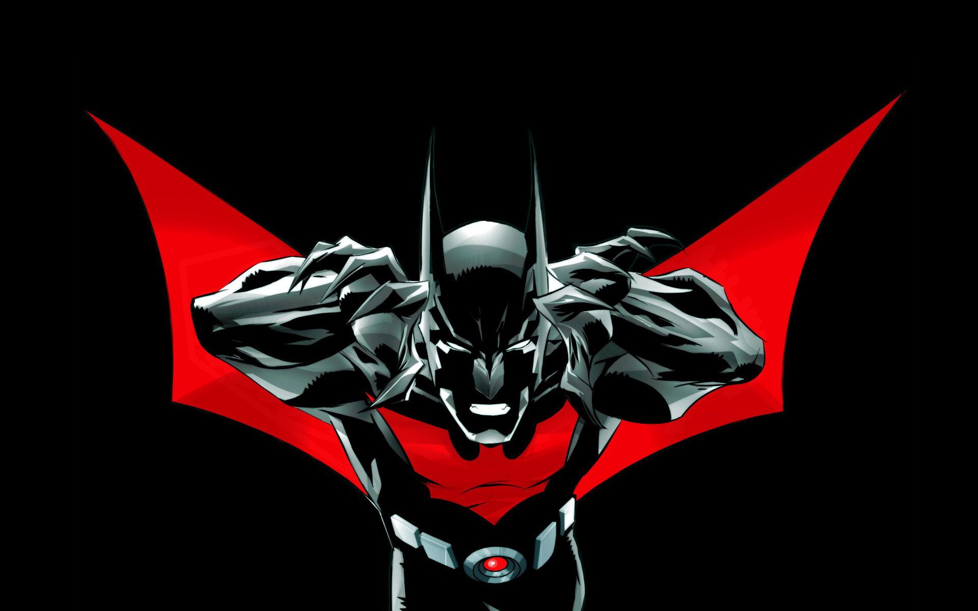 batman, black, 1080P, beyond, hd, cartoon/comic, HD Wallpaper