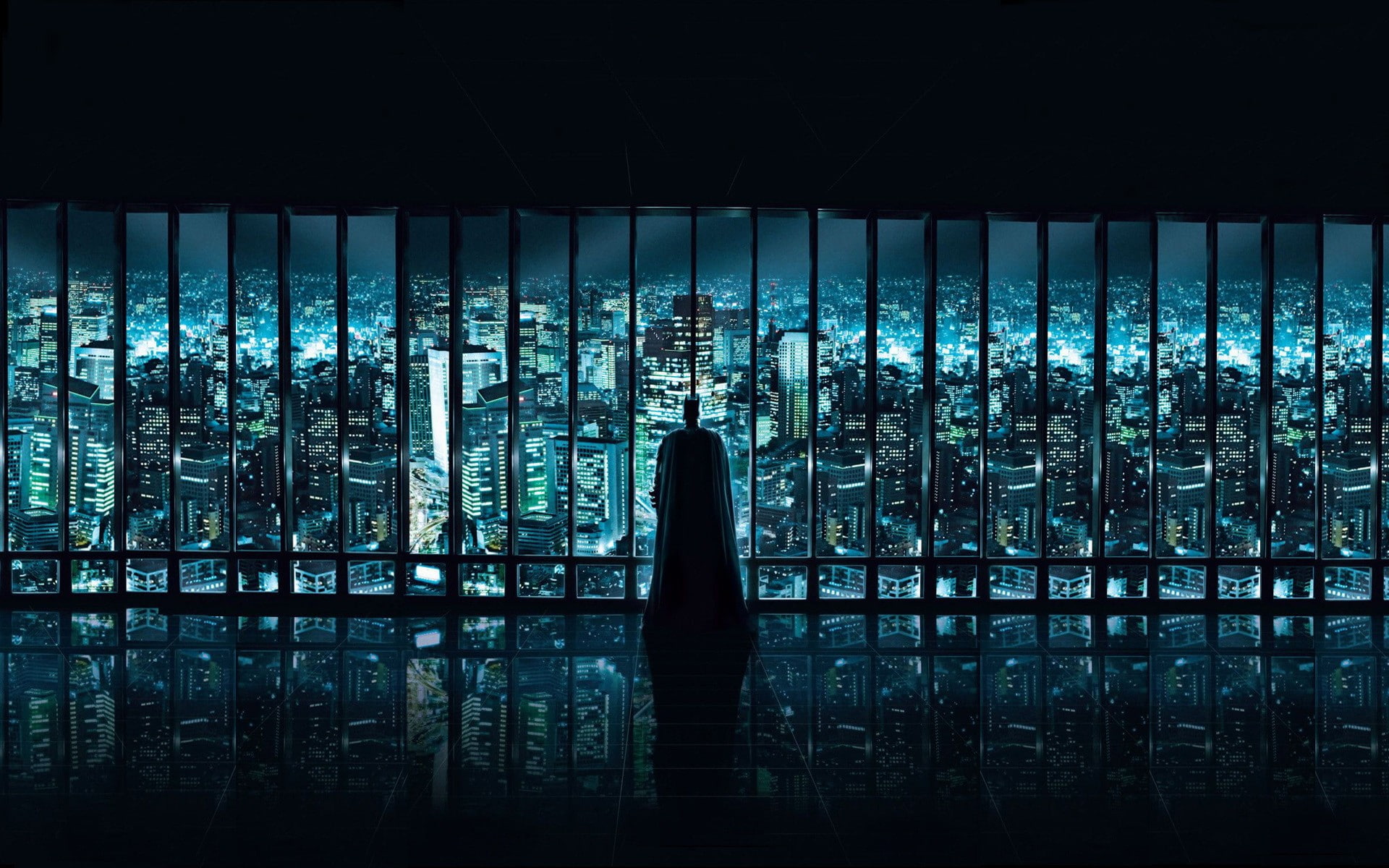 The Dark Knight, cityscape, DC Comics, Batman, Batman Beyond, Gotham, 1080P, HD Wallpaper