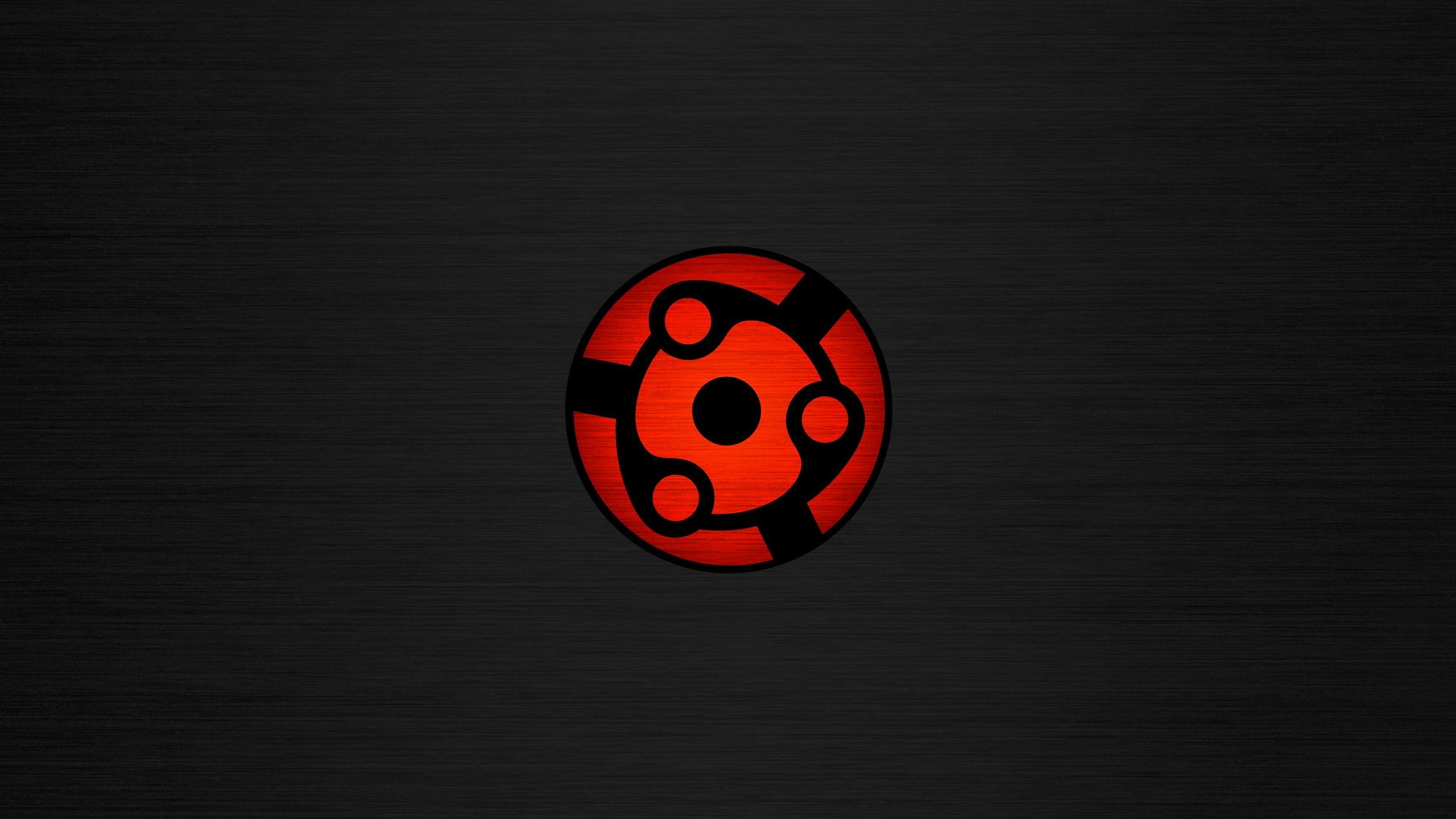 Sharingan, Naruto Shippuuden, simple background, 2K, HD Wallpaper