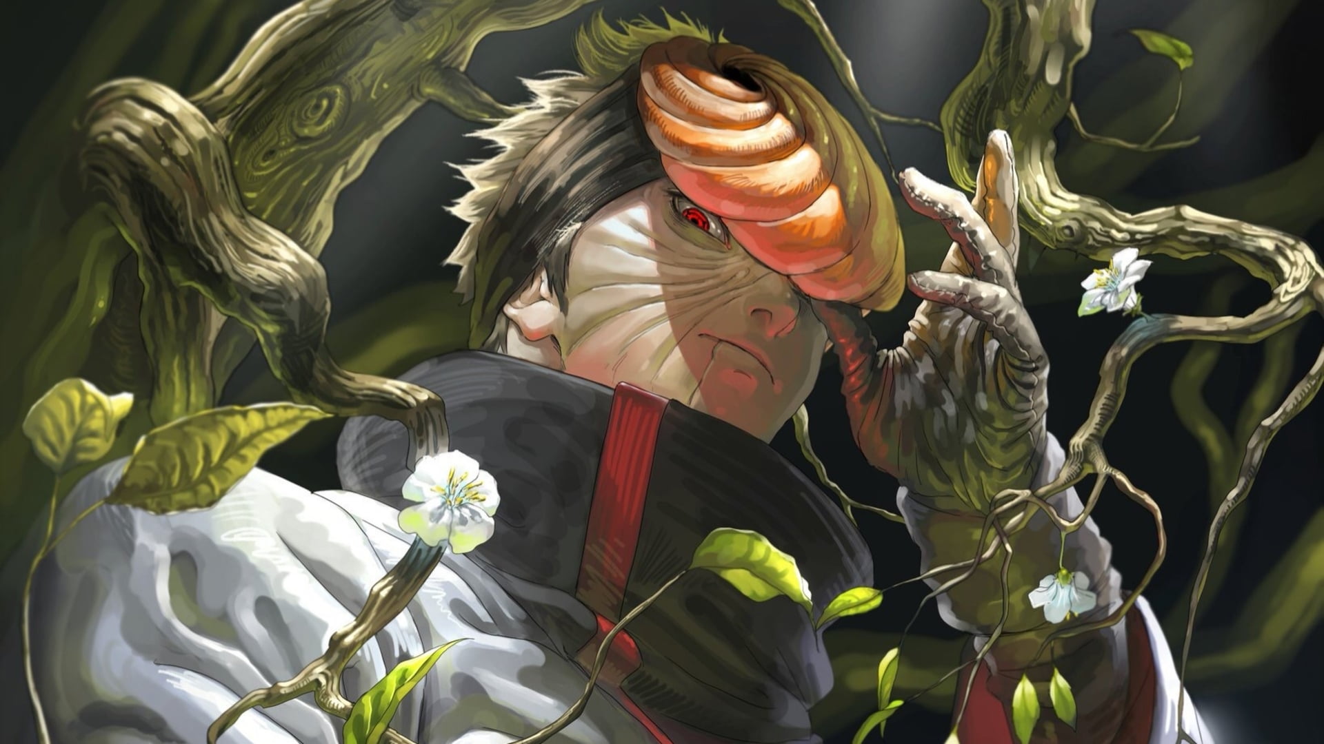 Sharingan (Naruto), Mask, Naruto, 1080P, Obito Uchiha, HD Wallpaper