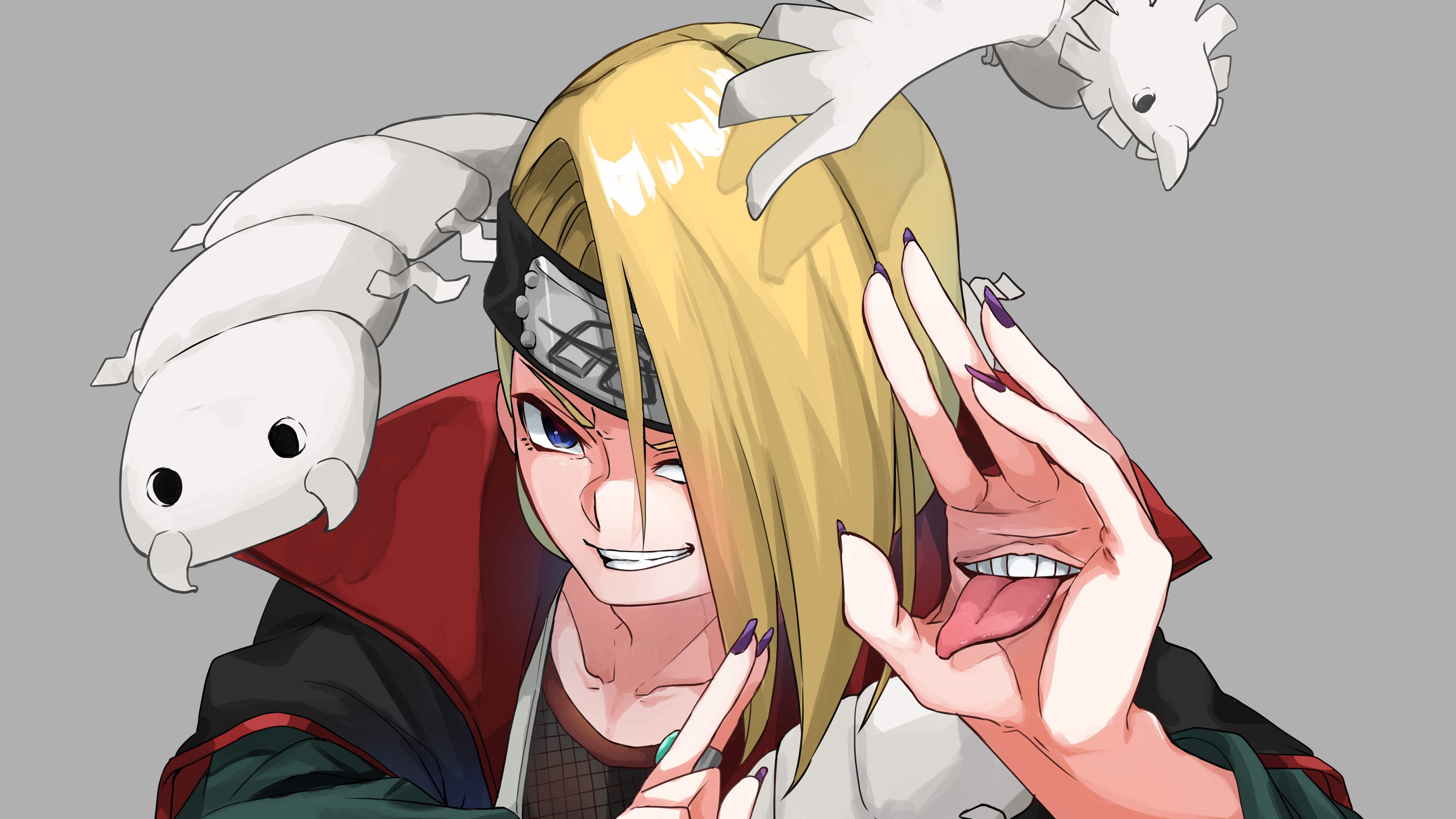 5K, Deidara (Naruto), Naruto, HD Wallpaper