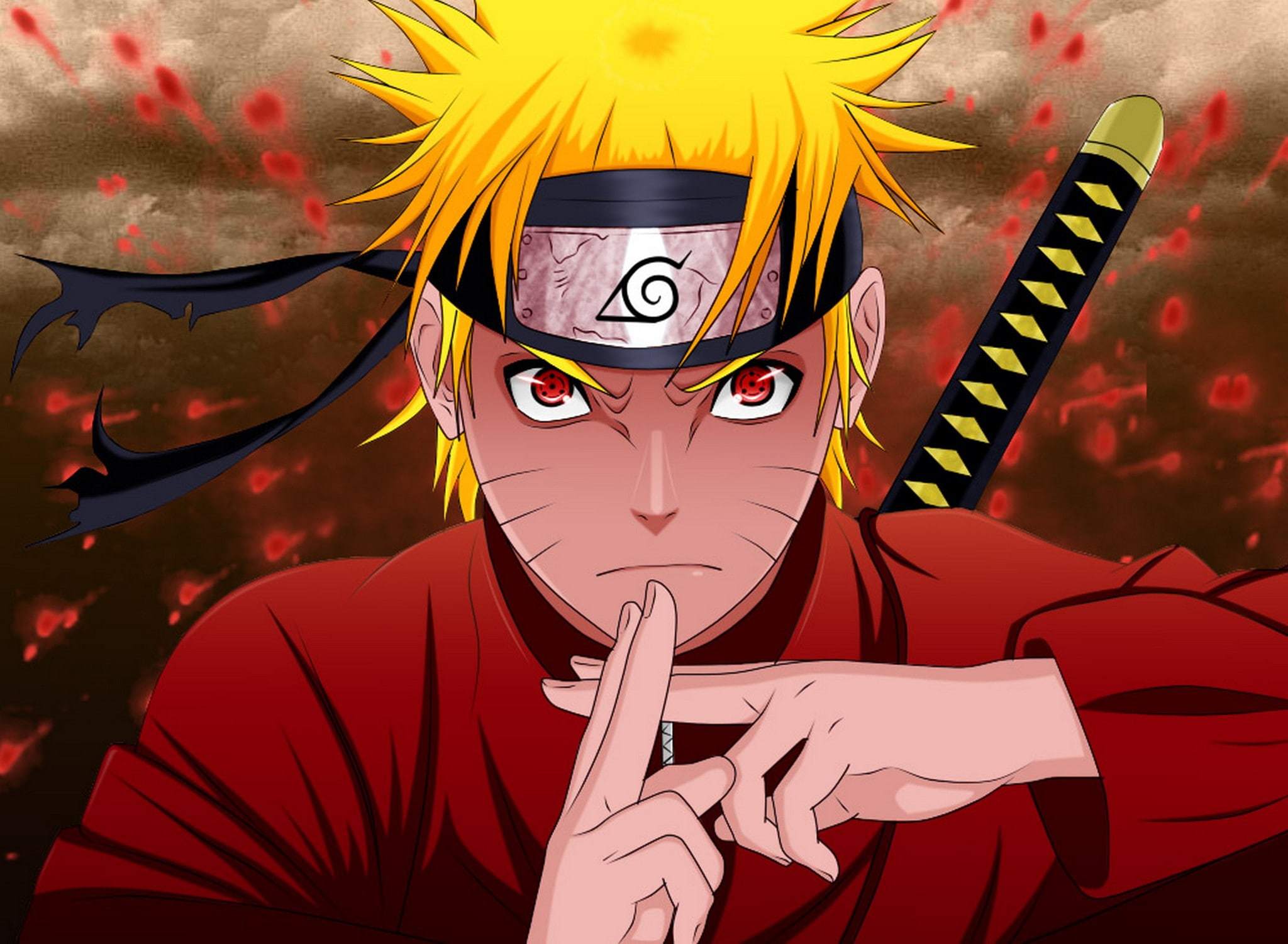 Anime, 1080P, Ninja, Sword, Naruto, Naruto Uzumaki, HD Wallpaper