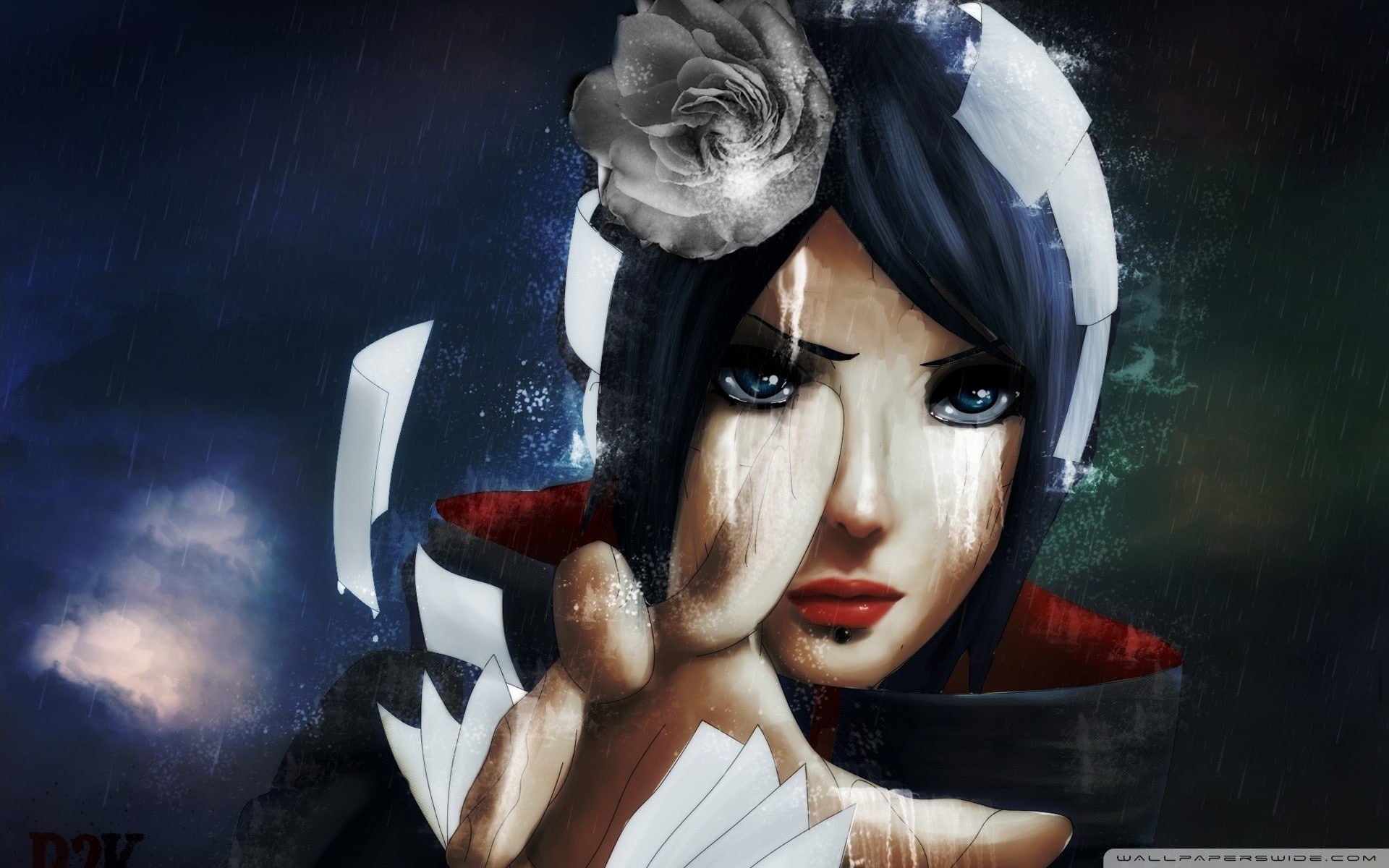 adult, Naruto Shippuuden, people, young adult, human face, headshot, anime girls, representation, portrait, art and craft, hat, human representation, digital composite, HD Wallpaper