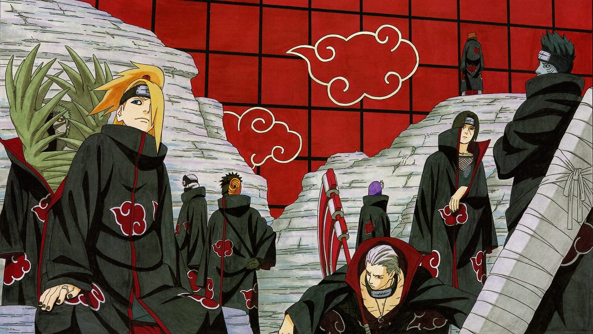 Itachi Uchiha, Naruto, Pain (Naruto), Akatsuki (Naruto), 1080P, Obito Uchiha, HD Wallpaper