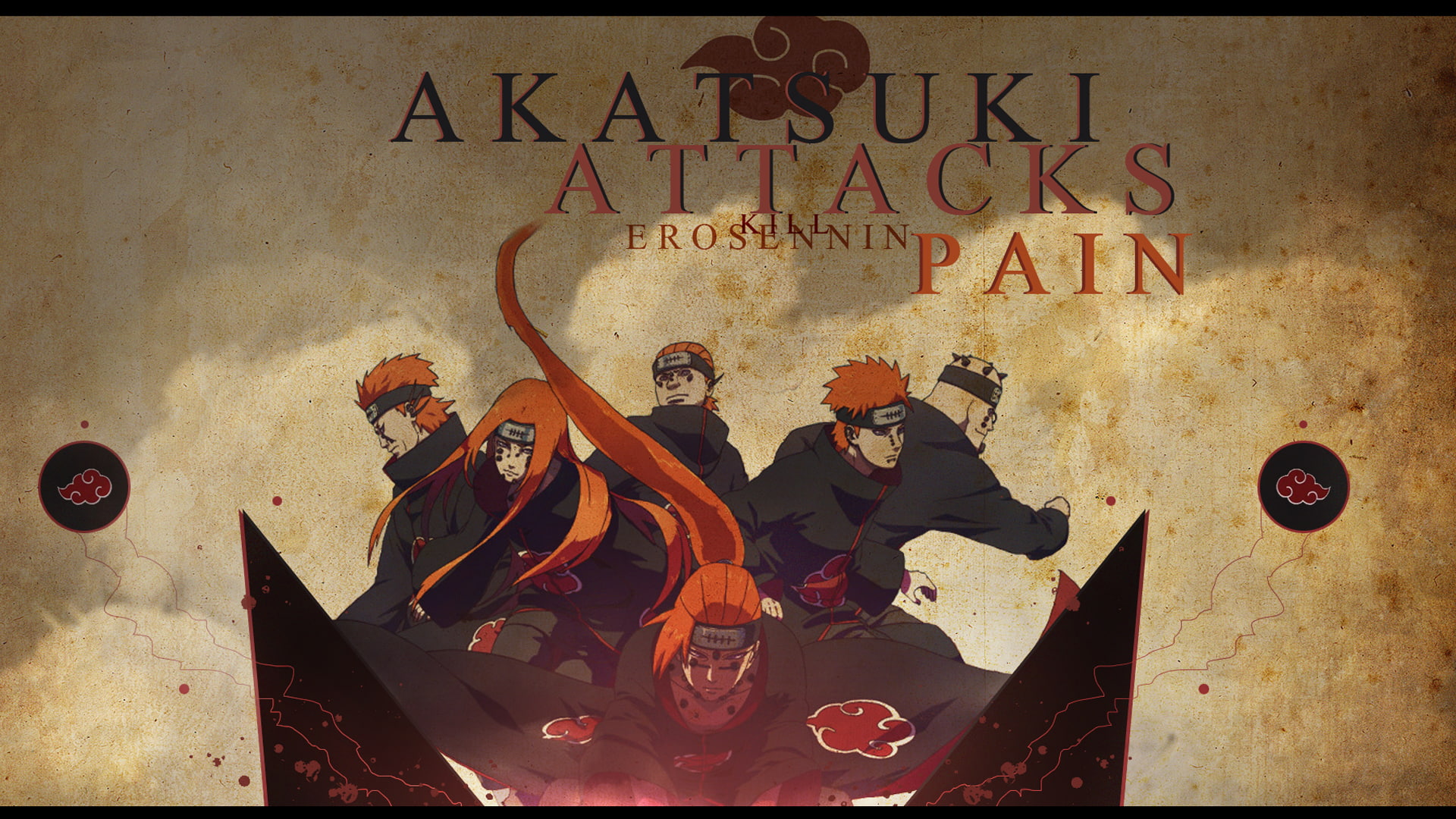 Naruto, Pain (Naruto), Akatsuki (Naruto), 1080P, Anime, HD Wallpaper