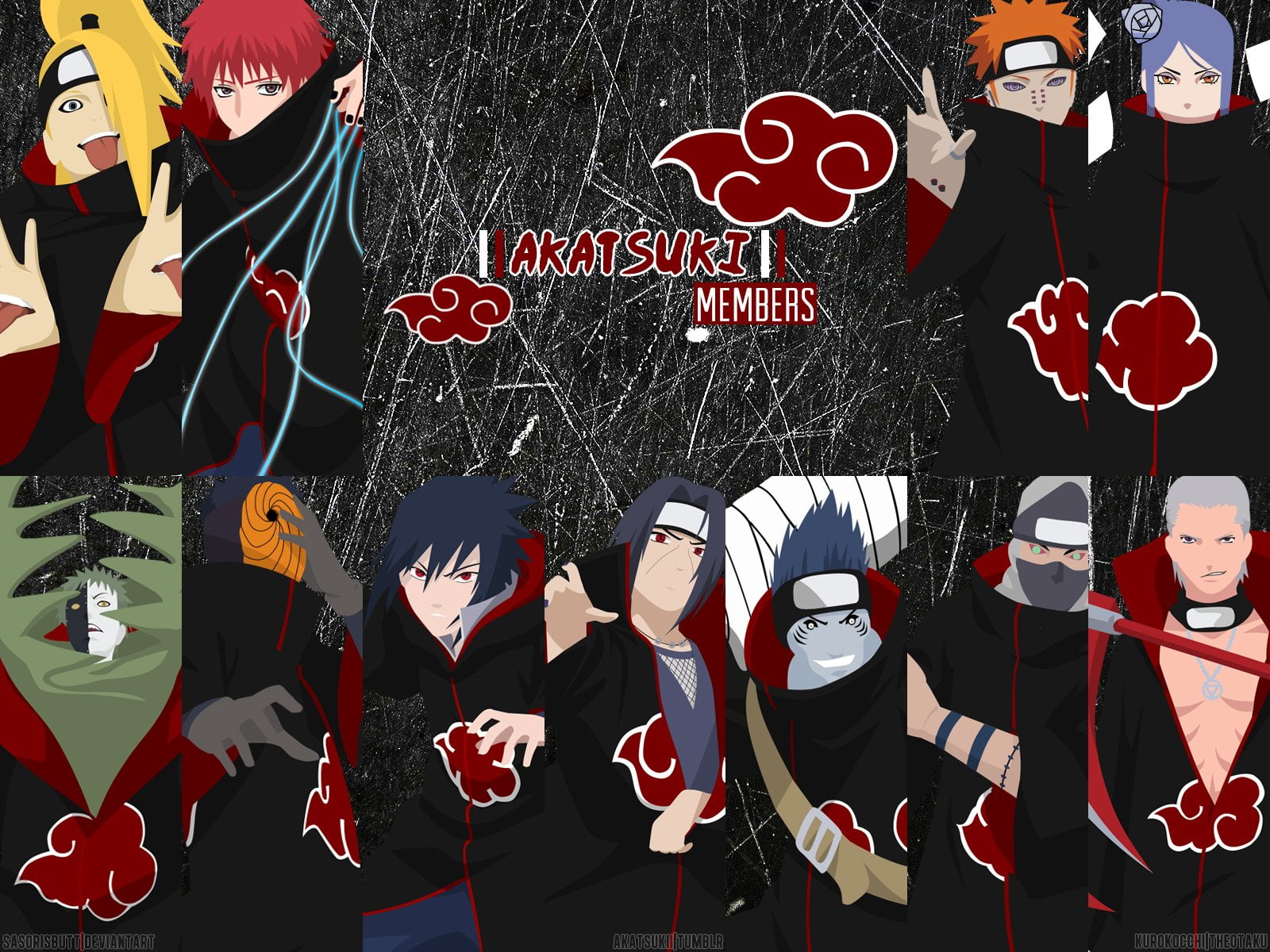 communication, outdoors, day, text, lifestyles, group of people, Hidan (Naruto), Pain (Naruto), Sasuke Uchiha, red, 720P, Kisame Hoshigaki, HD Wallpaper
